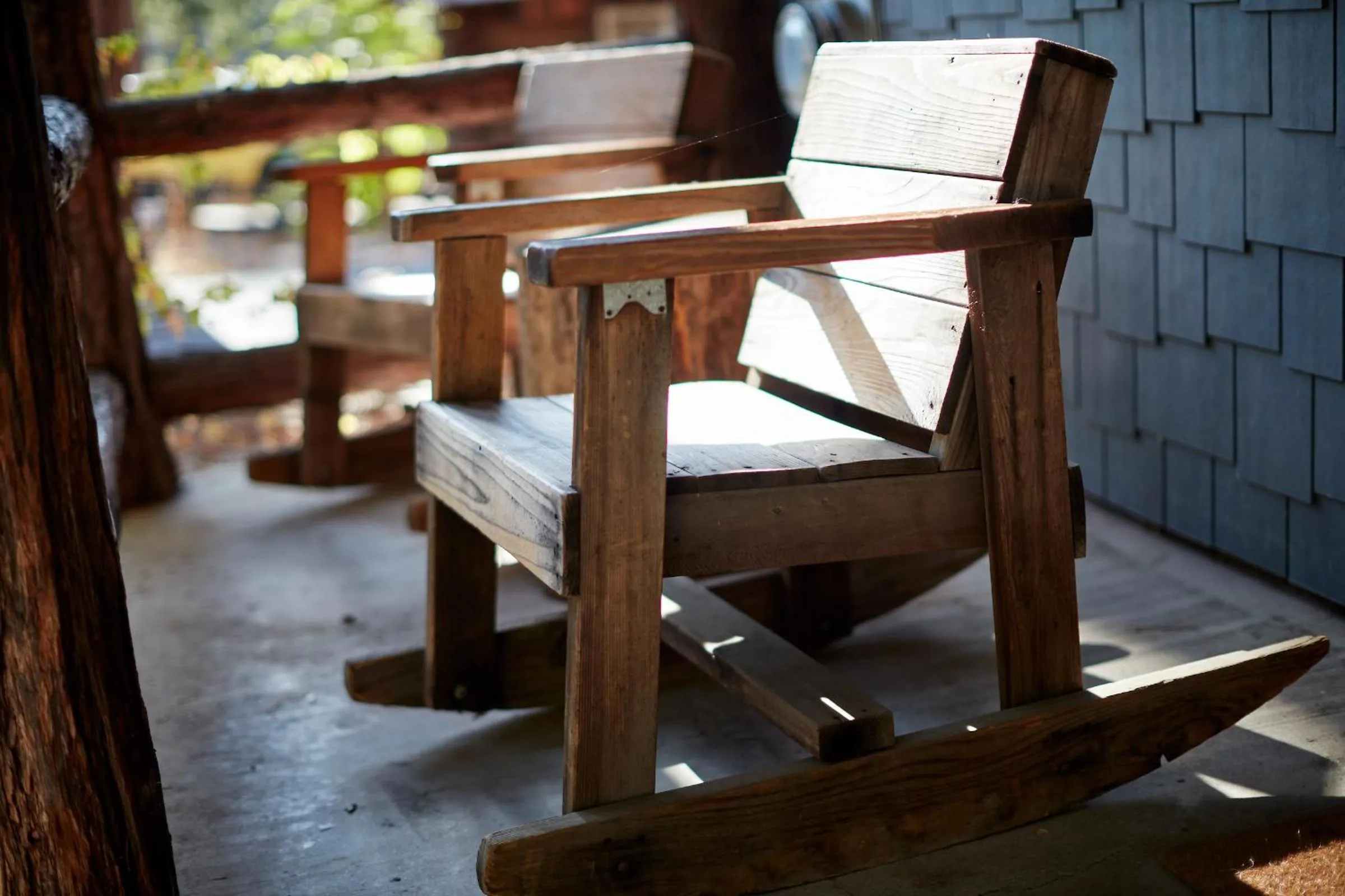 Patio in Evergreen Lodge at Yosemite