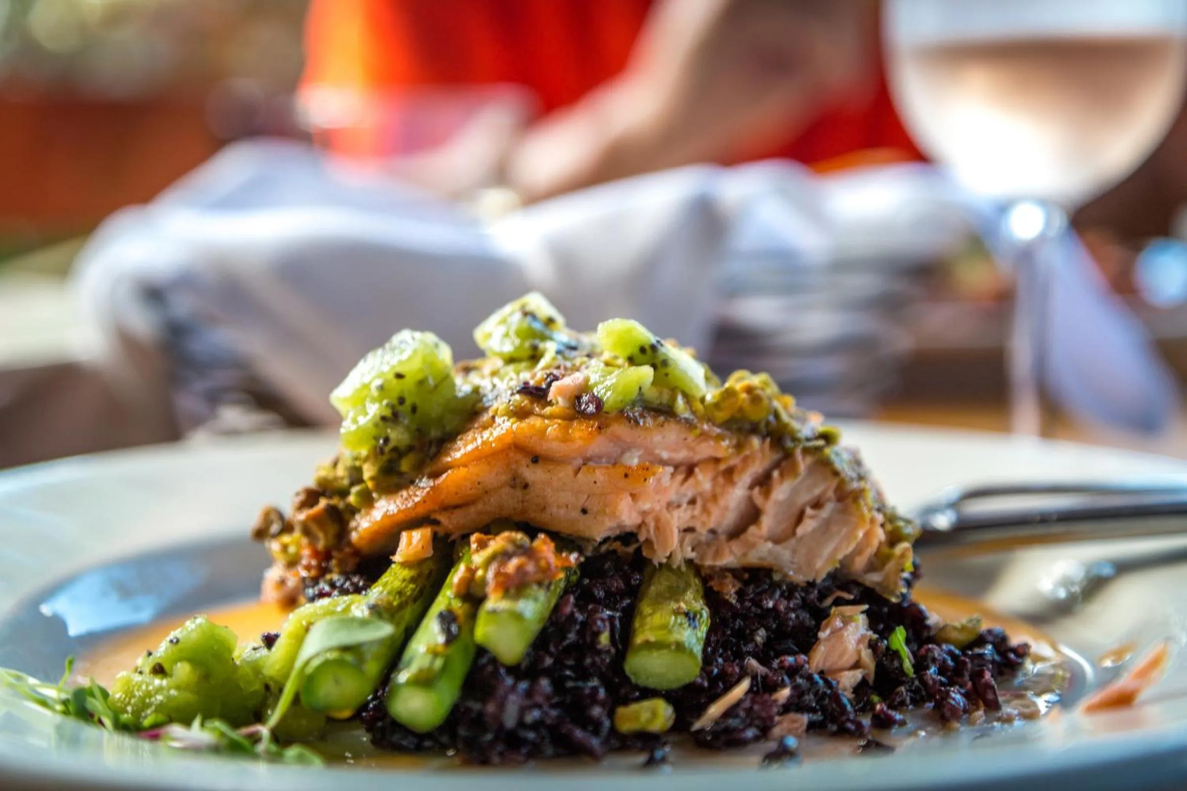 Food close-up in Evergreen Lodge at Yosemite