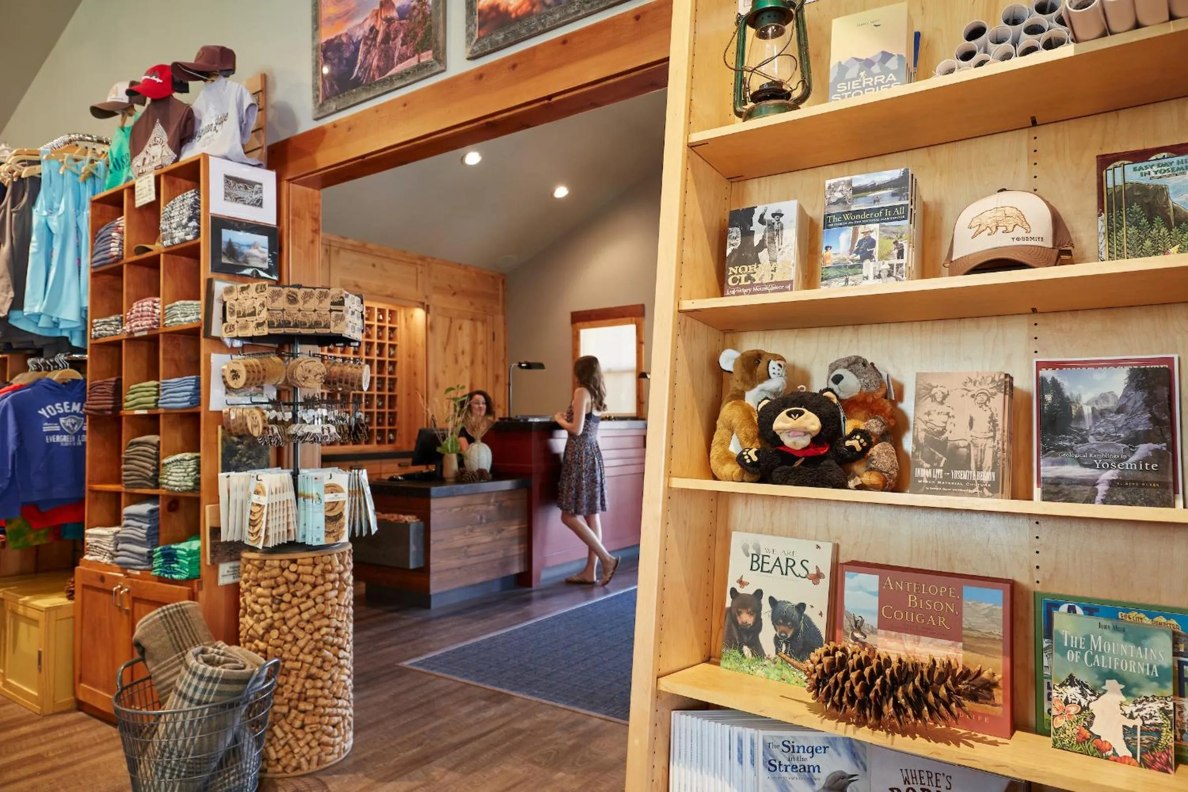 On-site shops in Evergreen Lodge at Yosemite