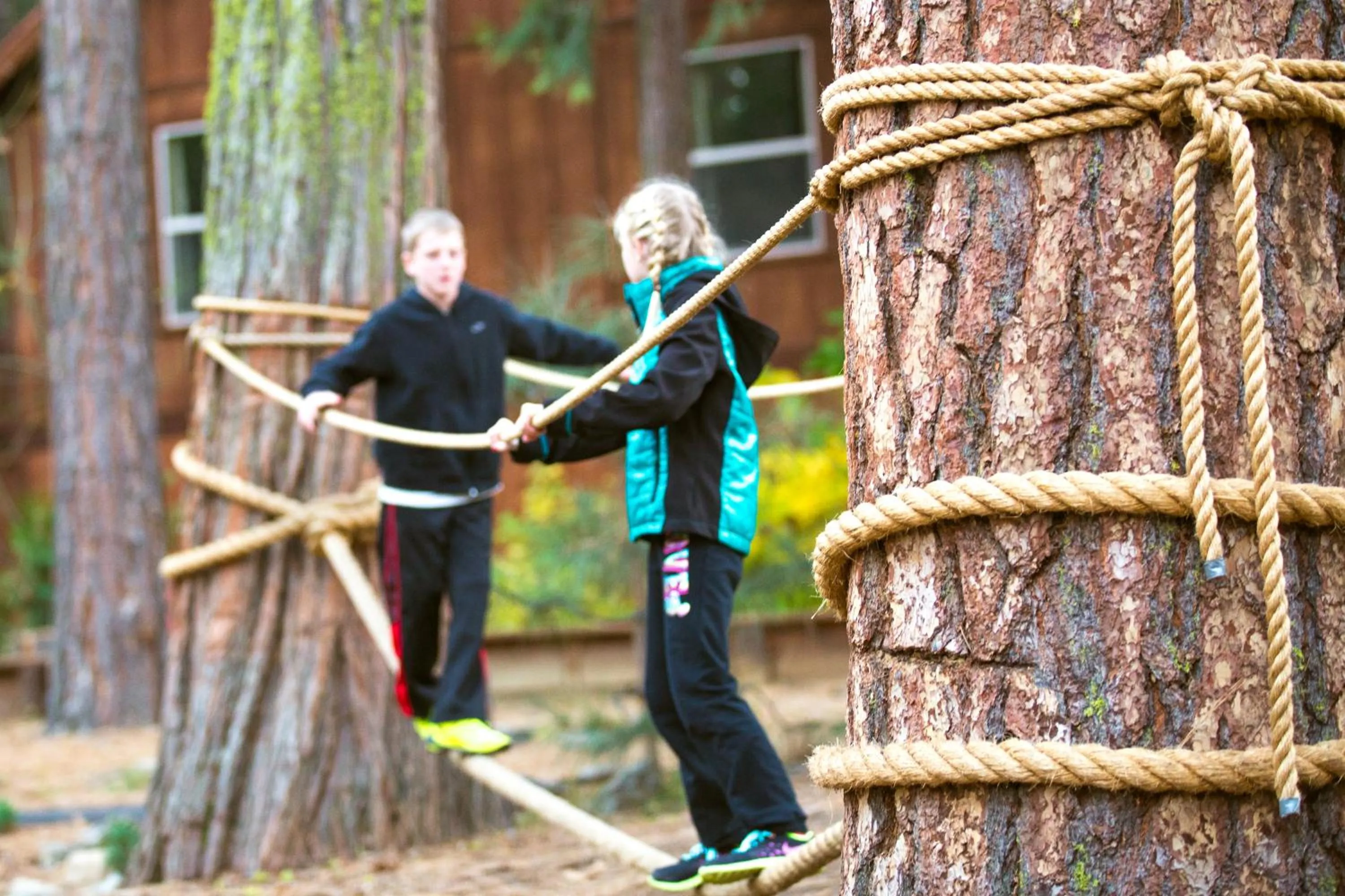 Children play ground in Evergreen Lodge at Yosemite