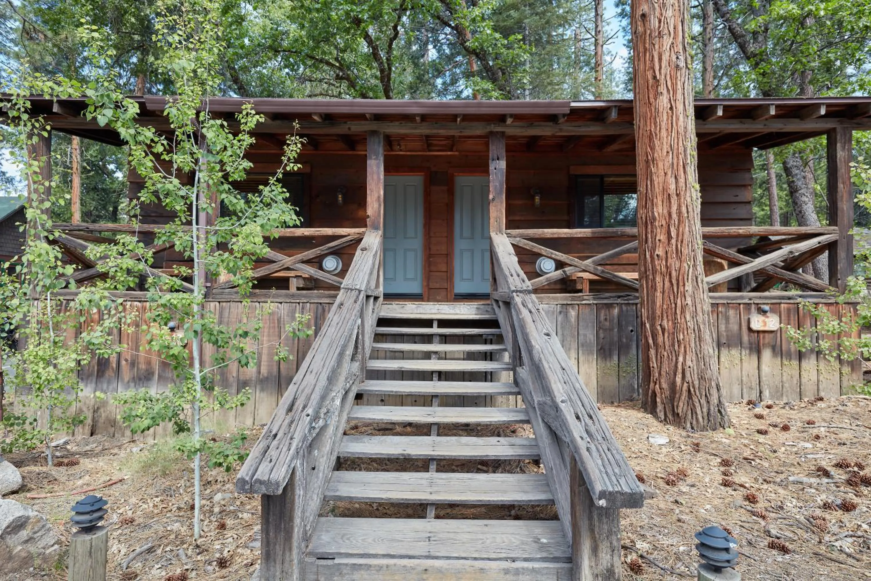 Patio in Evergreen Lodge at Yosemite