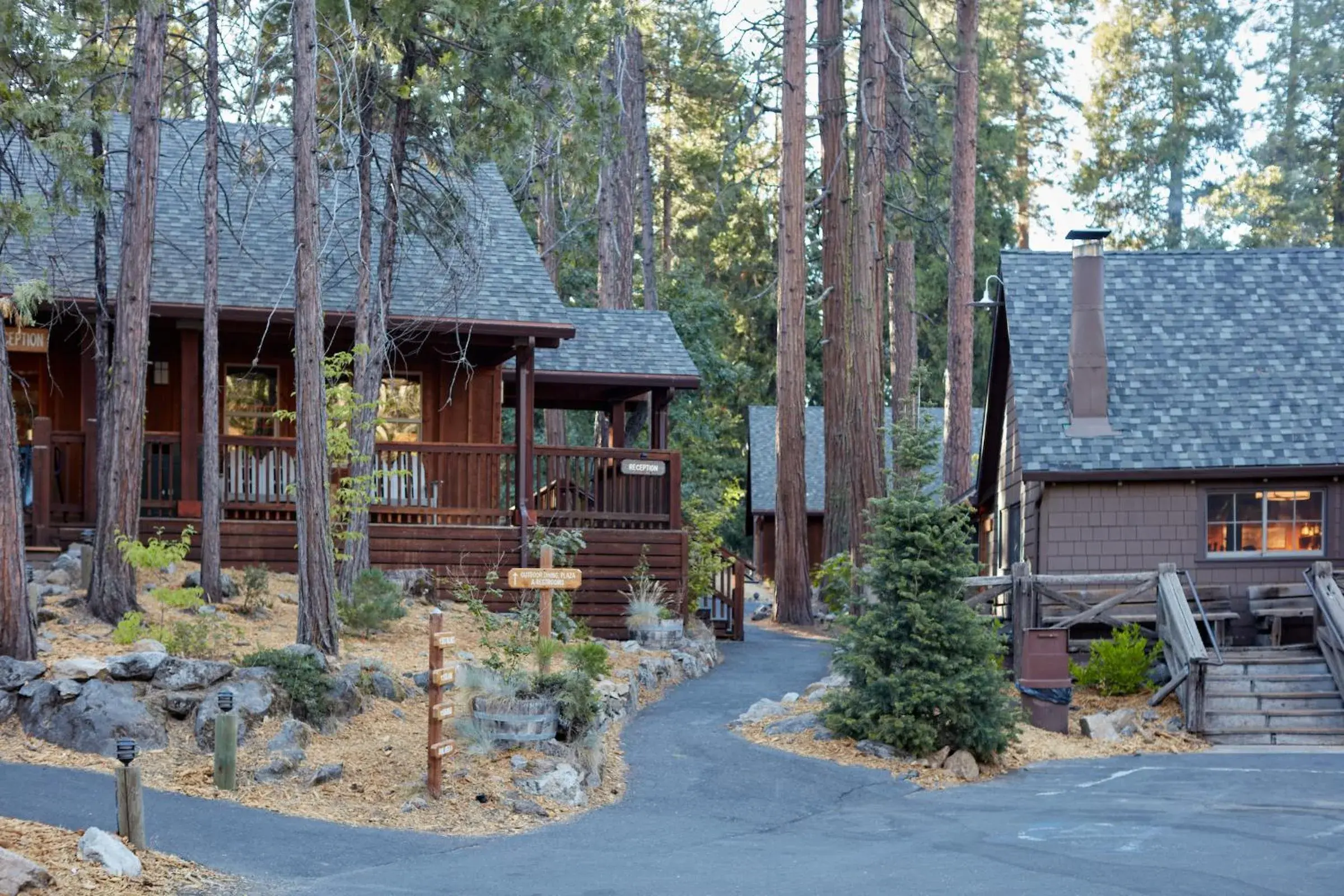 Property building in Evergreen Lodge at Yosemite Property building in Evergreen Lodge at Yosemite