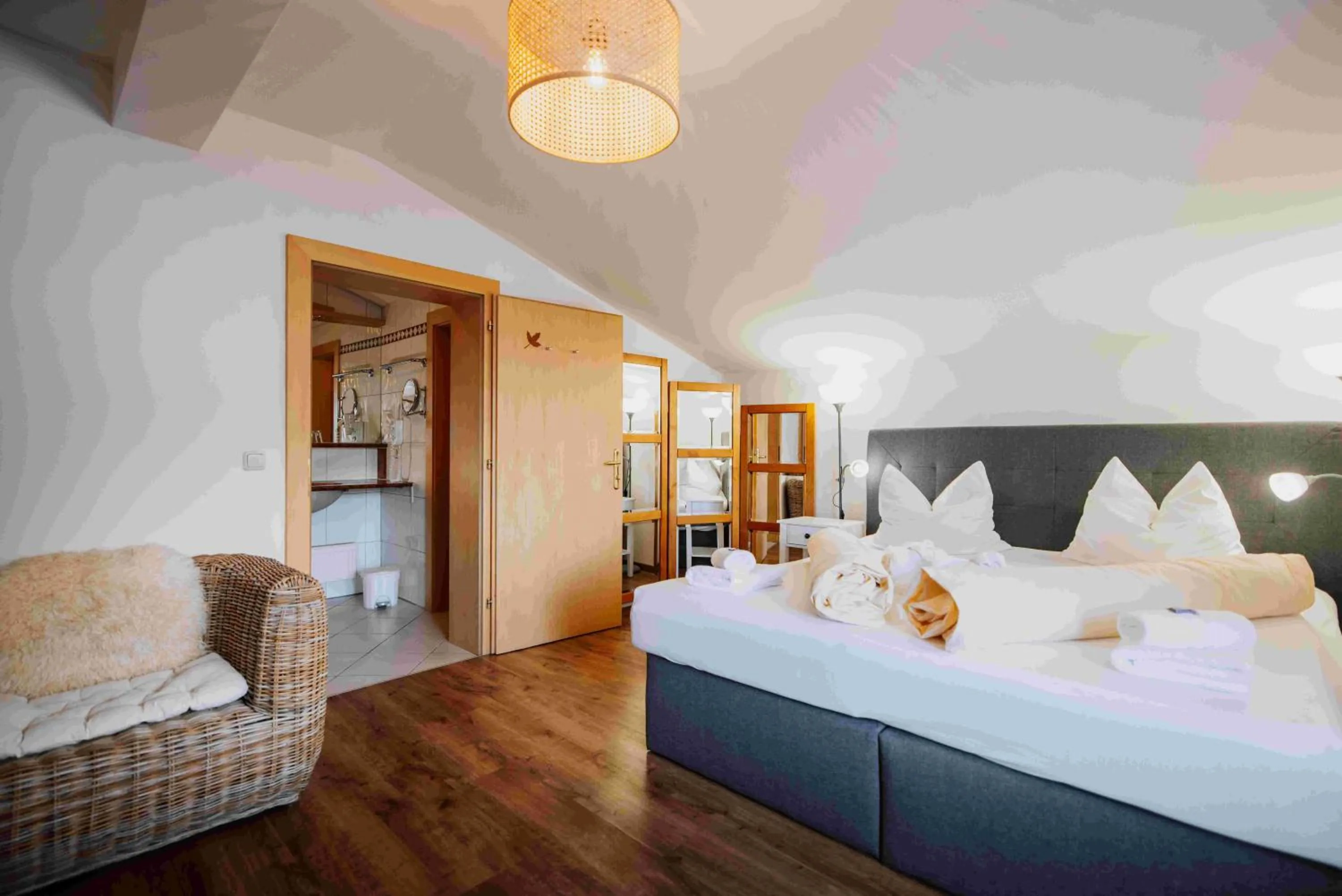 Bed in Hotel in the HEART of the Alps