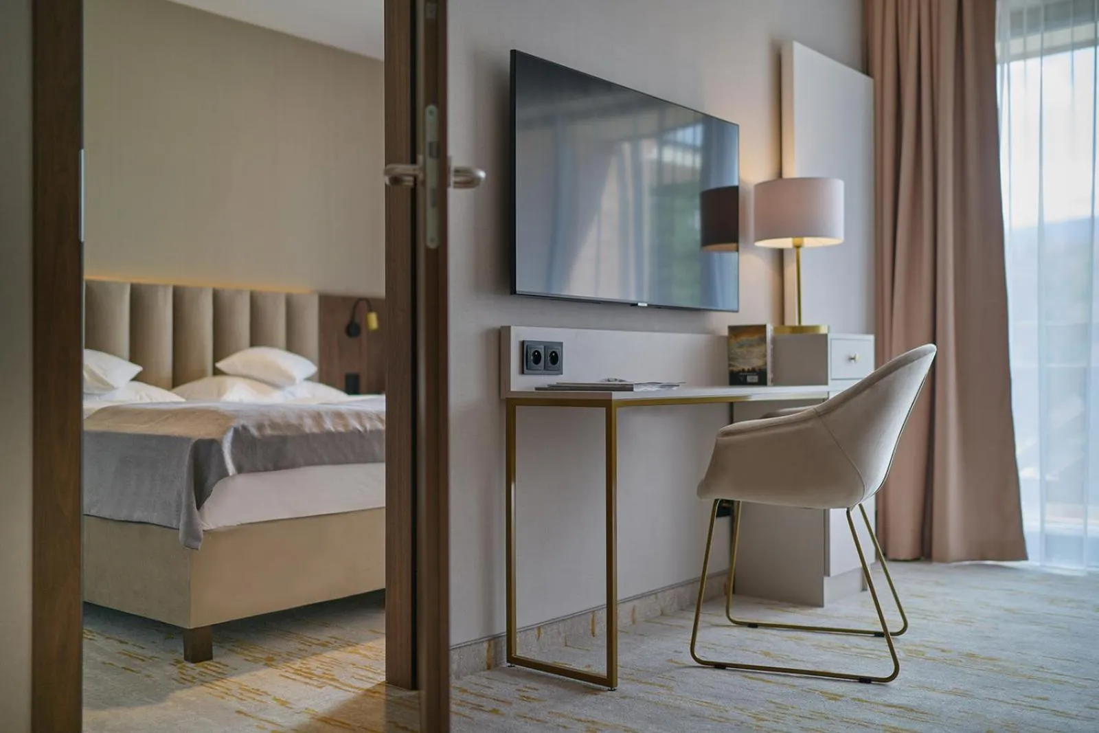 Bedroom, Bed in Five Seasons Szklarska Poręba