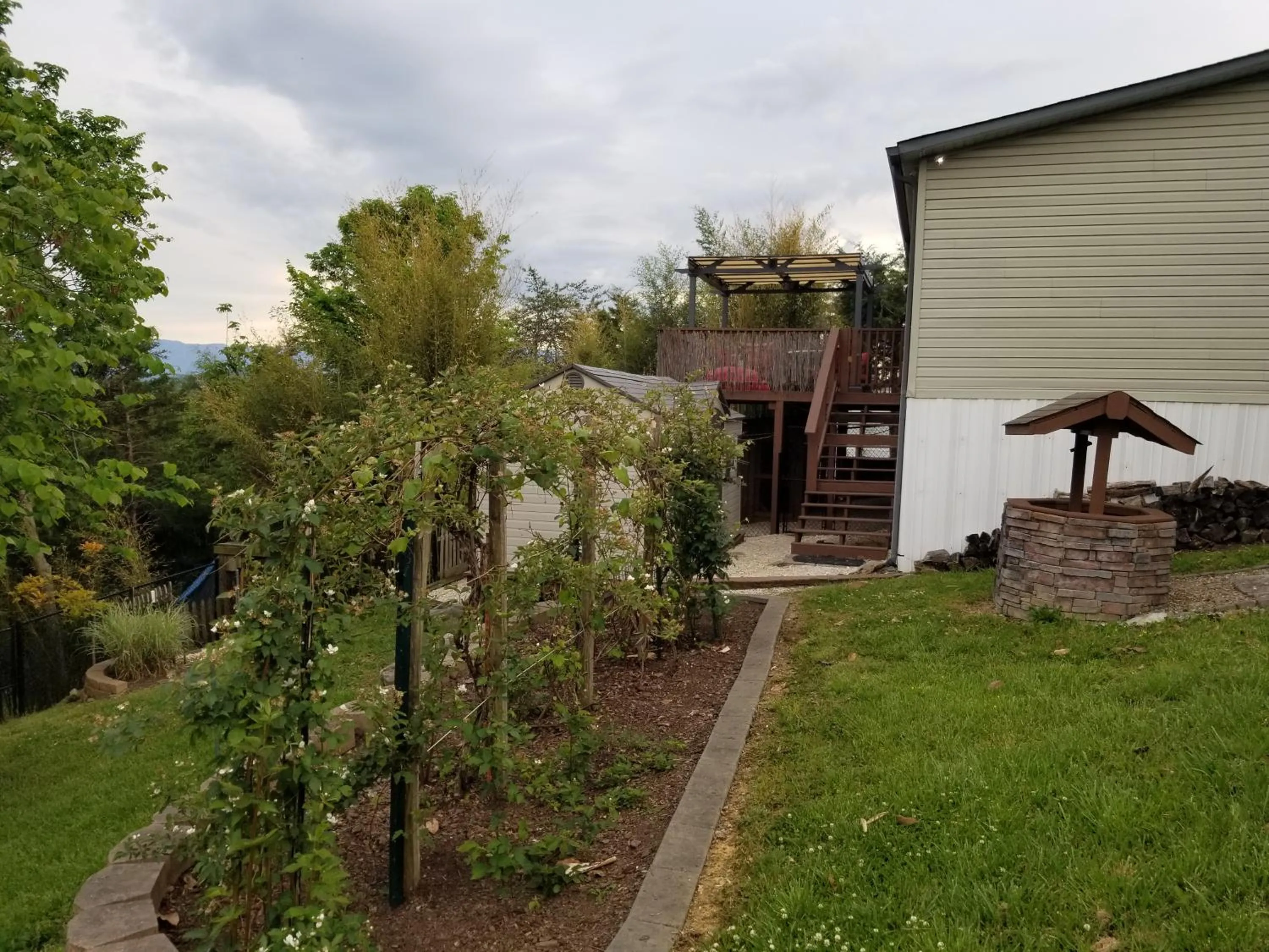 Garden in Private Pet Friendly Home Near Exotic Deer Farm Close to Pigeon Forge, Gatlinburg TN