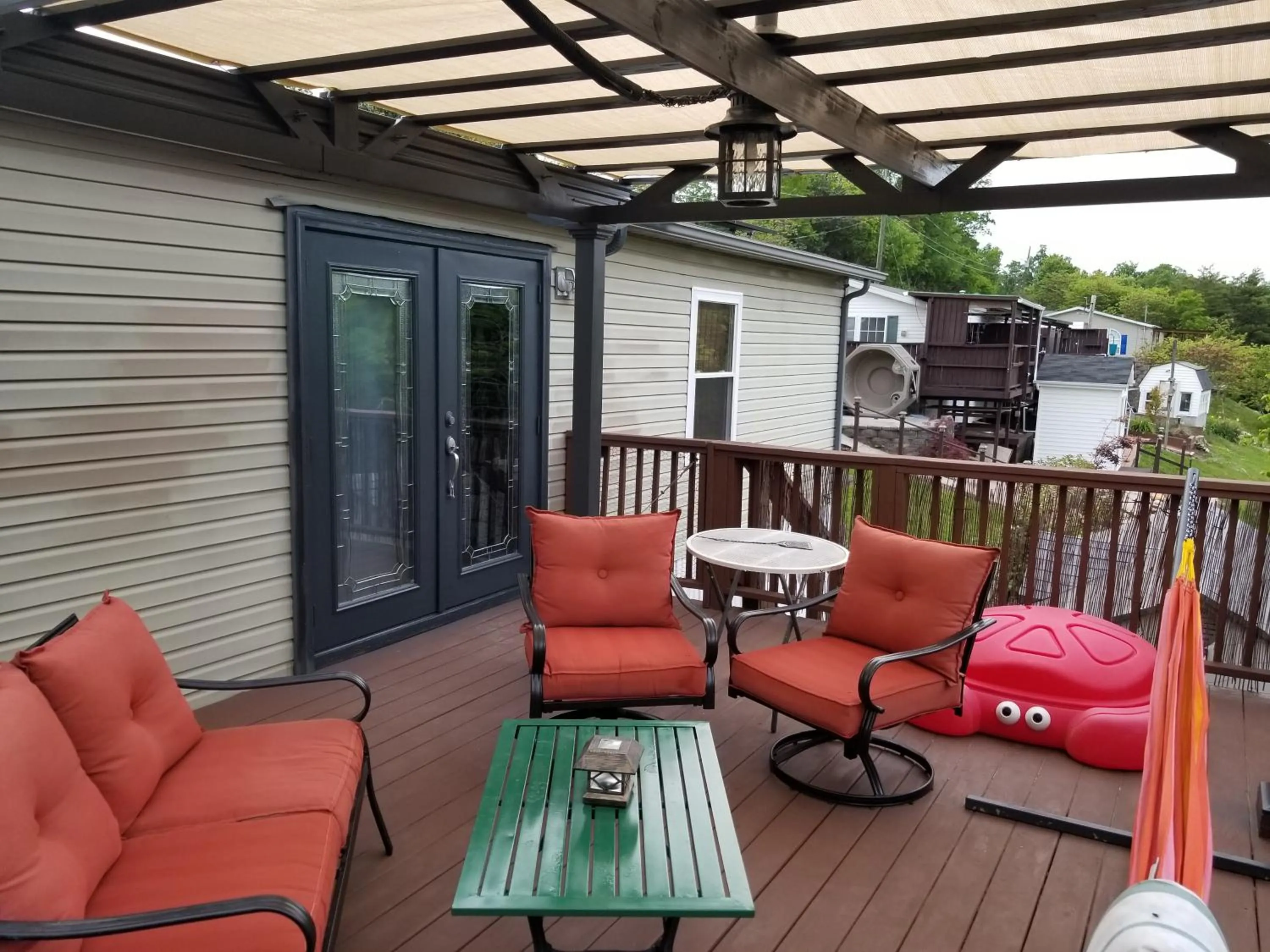 Balcony/Terrace in Private Pet Friendly Home Near Exotic Deer Farm Close to Pigeon Forge, Gatlinburg TN