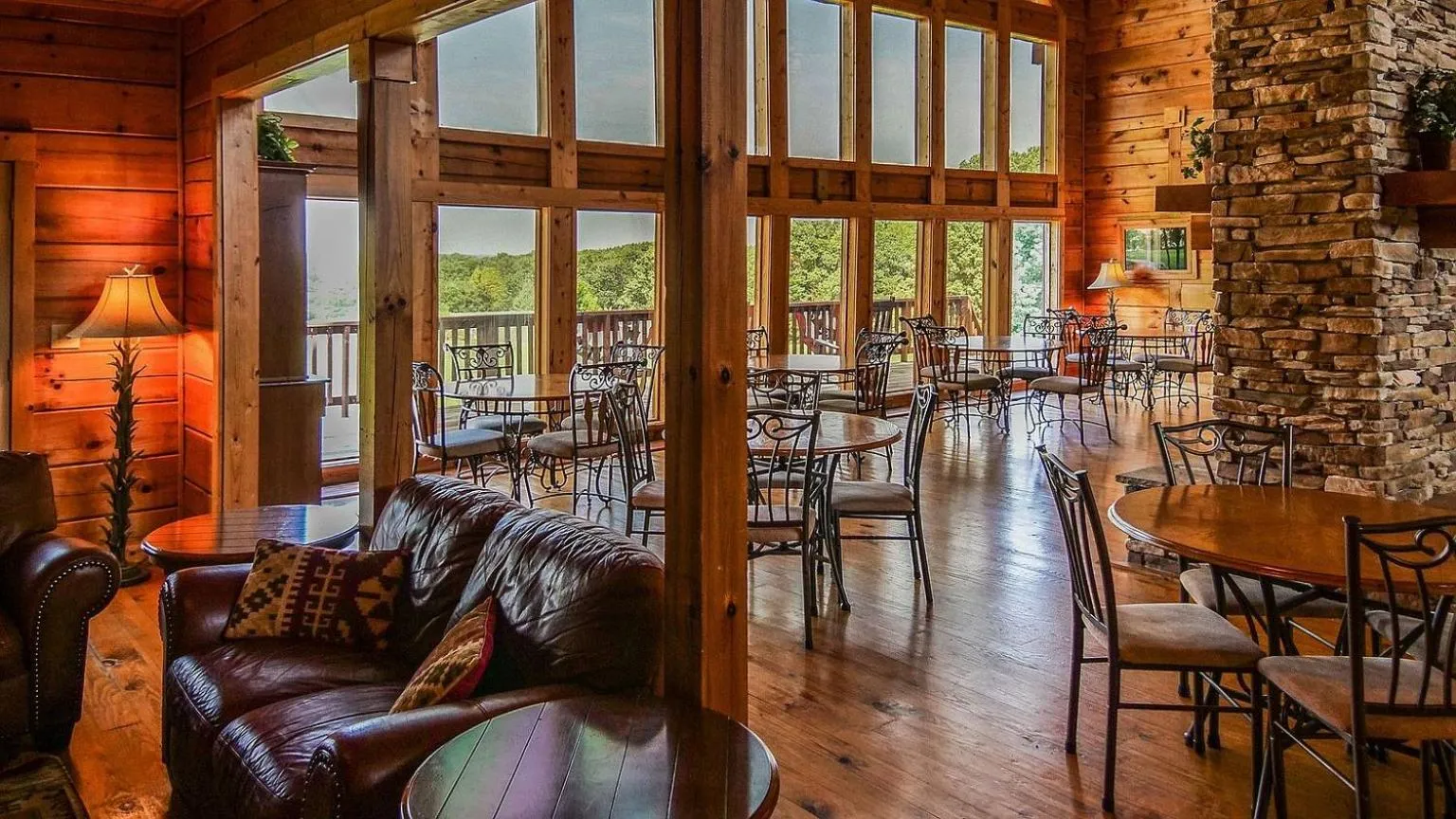 Seating area in Grandview Experience Lodge