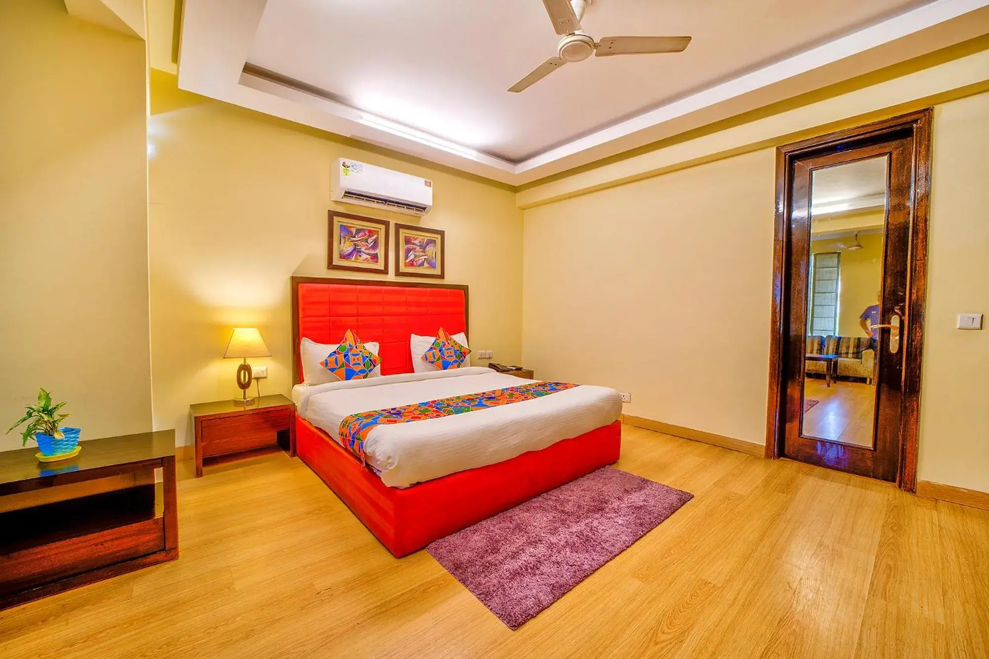 View (from property/room), Bed in FabHotel Rivlet View (from property/room), Bed in FabHotel Rivlet