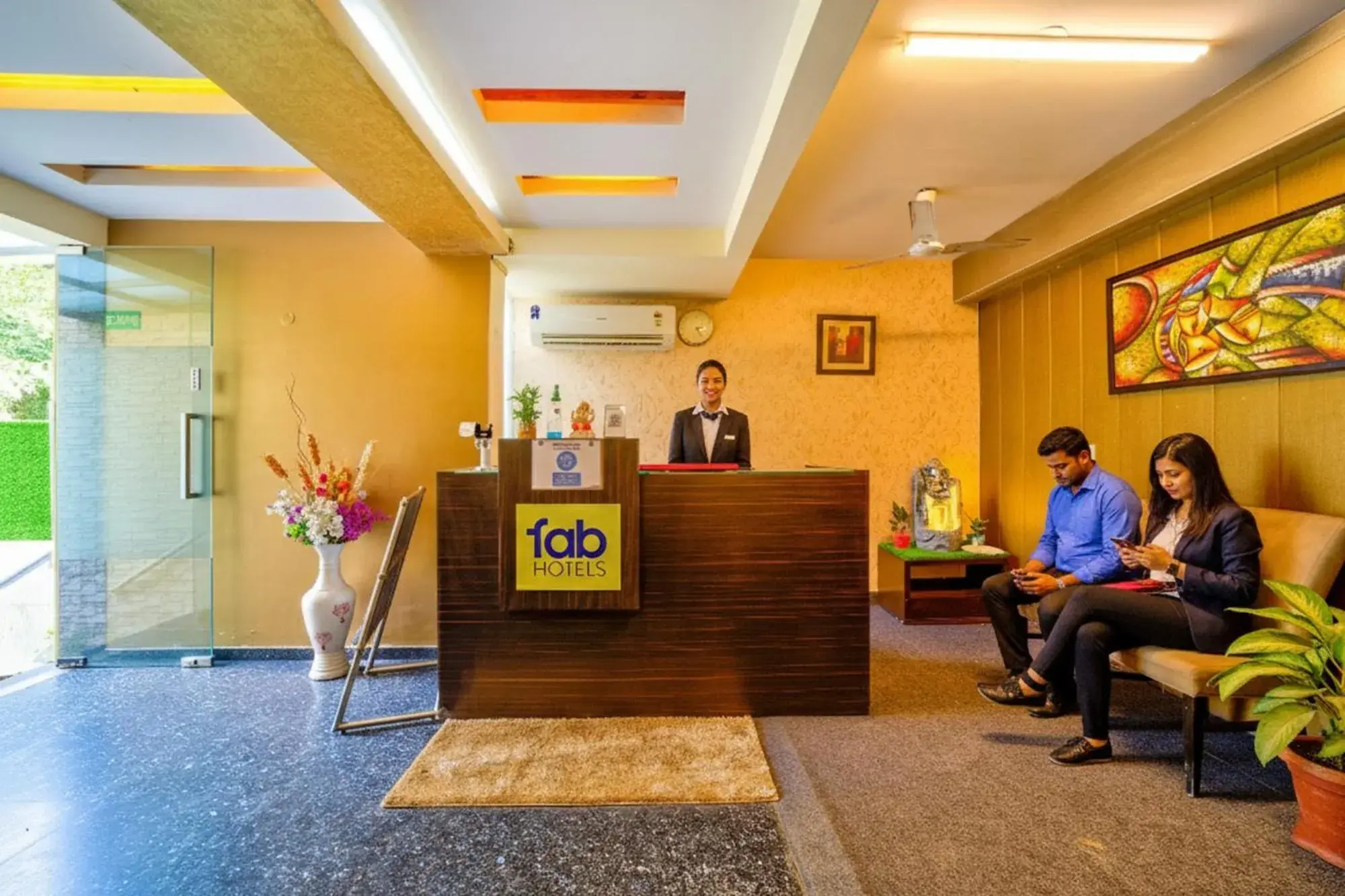 Lobby or reception in FabHotel Rivlet Lobby or reception in FabHotel Rivlet