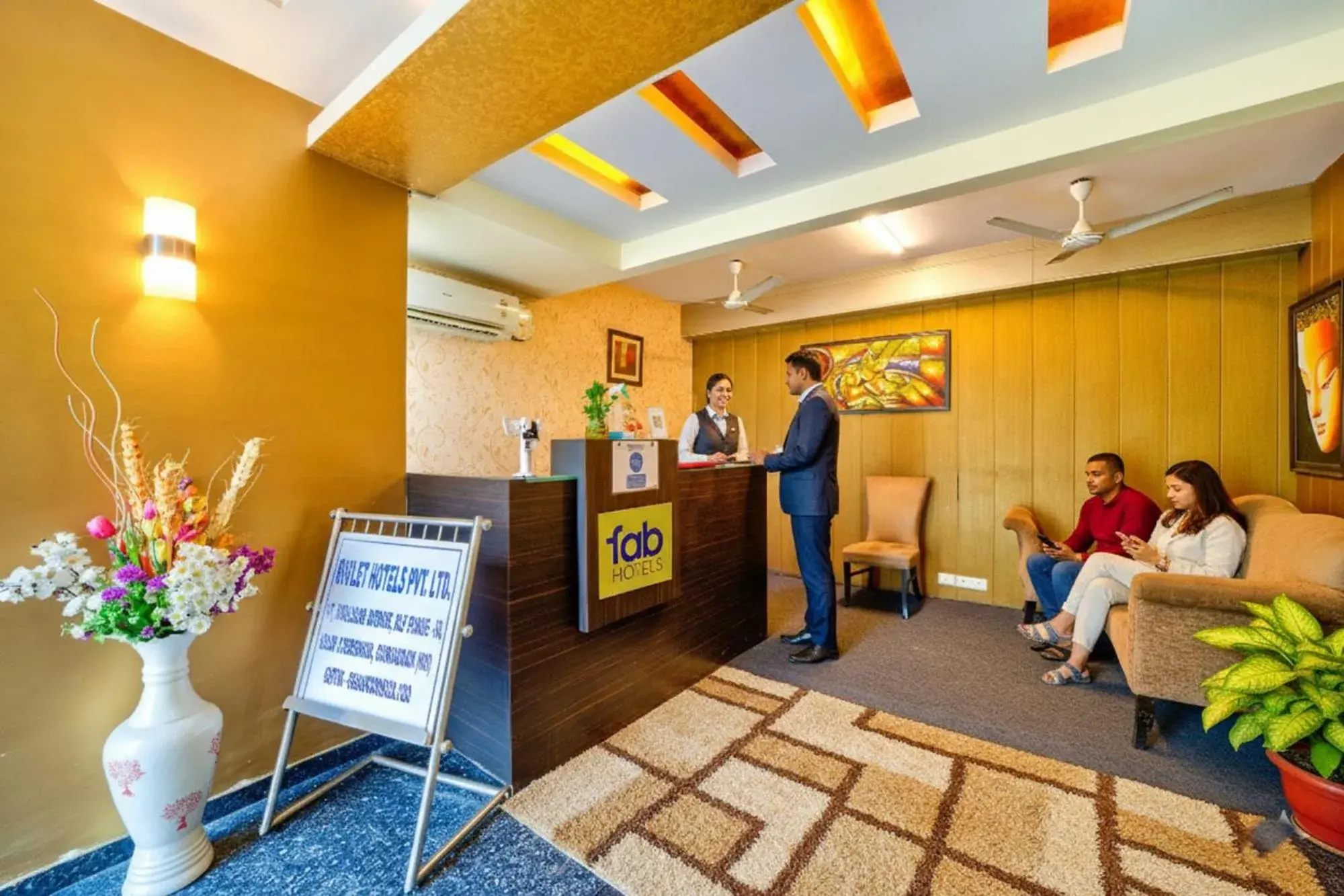 Lobby or reception in FabHotel Rivlet Lobby or reception in FabHotel Rivlet