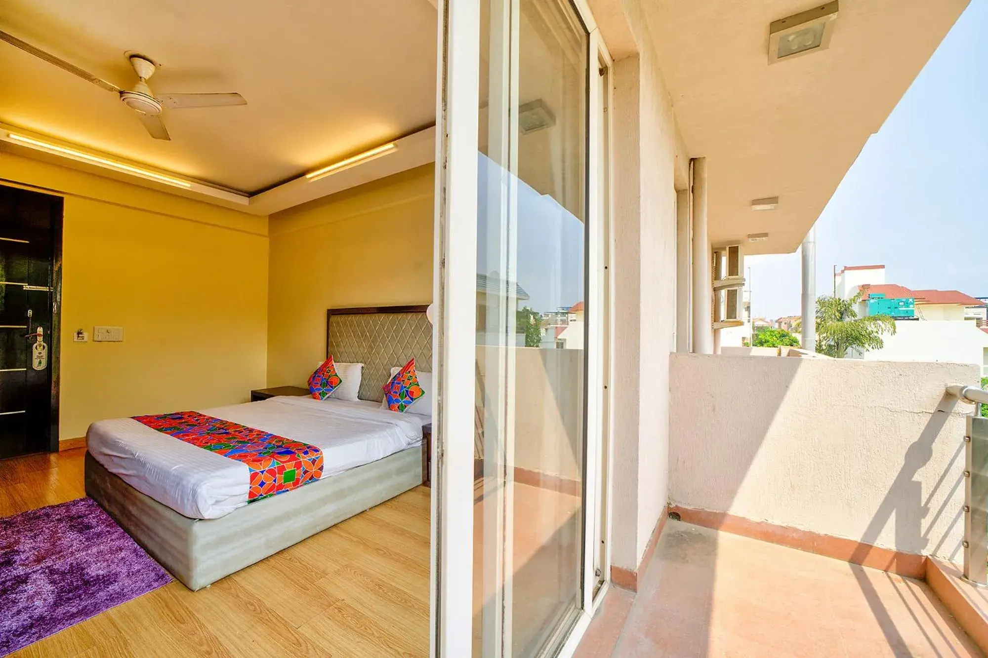 View (from property/room), Bed in FabHotel Rivlet View (from property/room), Bed in FabHotel Rivlet