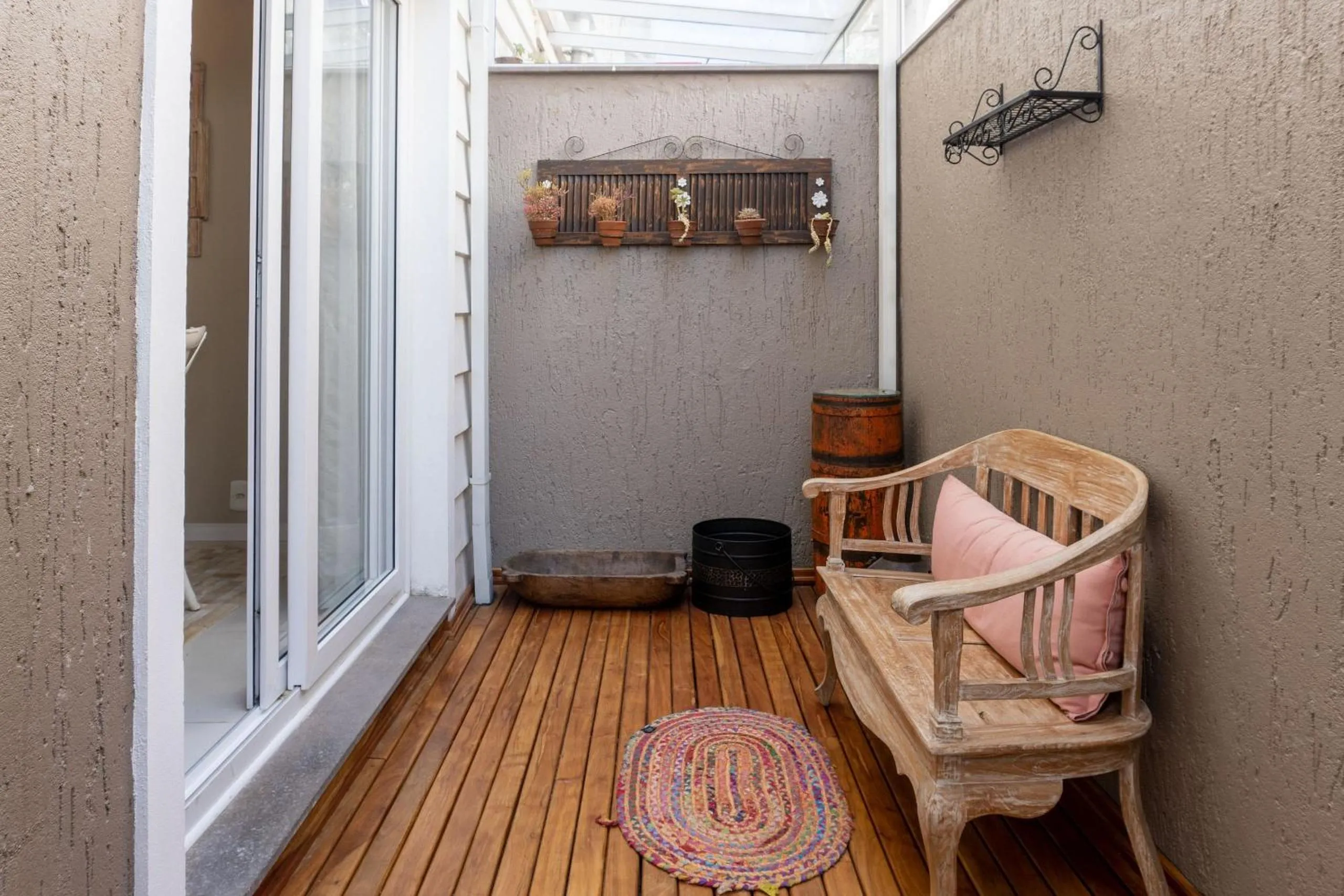 Balcony/Terrace in Charme e Conforto em Canela (Centro/3 dorm)