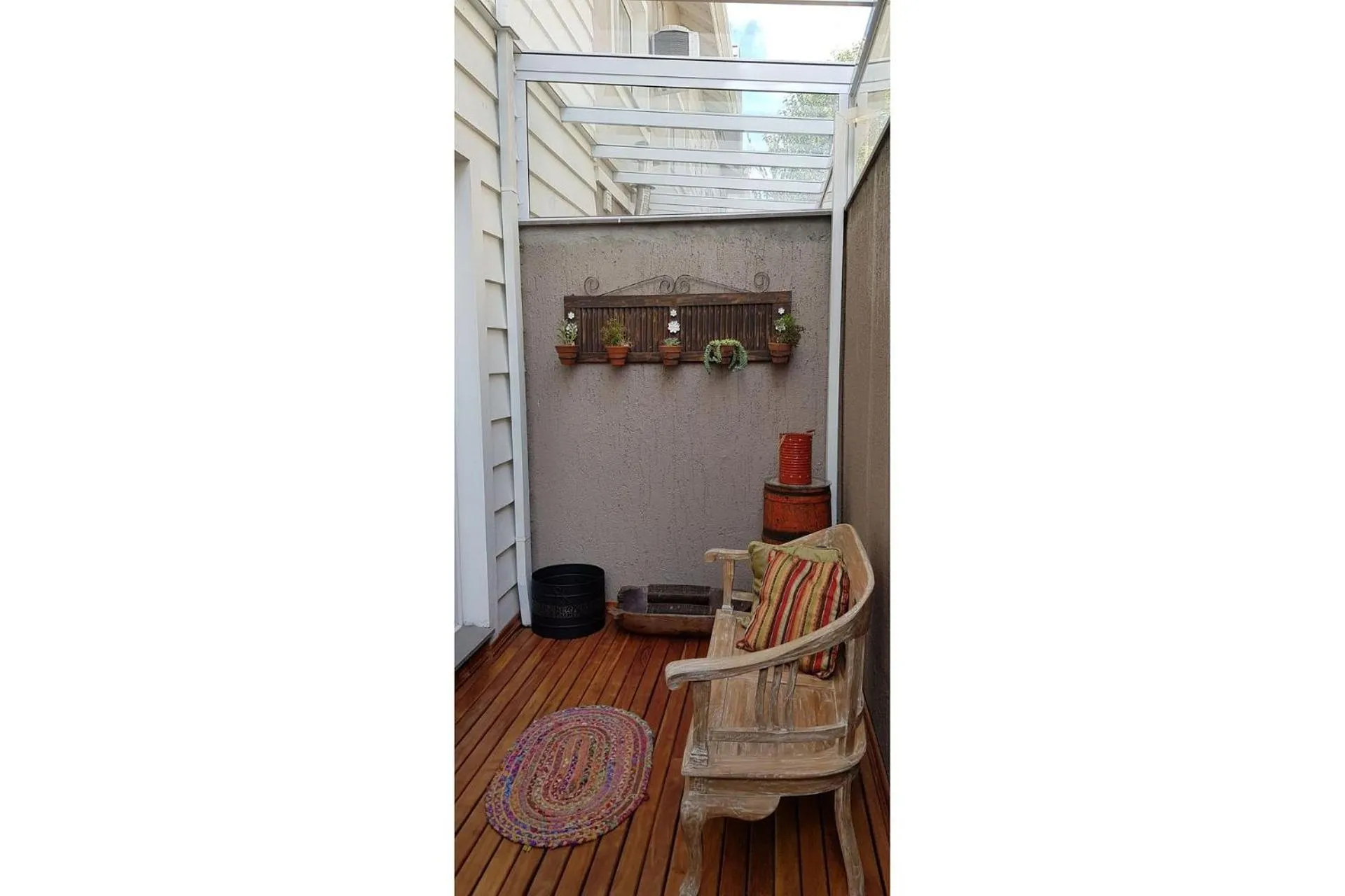 Balcony/Terrace in Charme e Conforto em Canela (Centro/3 dorm)
