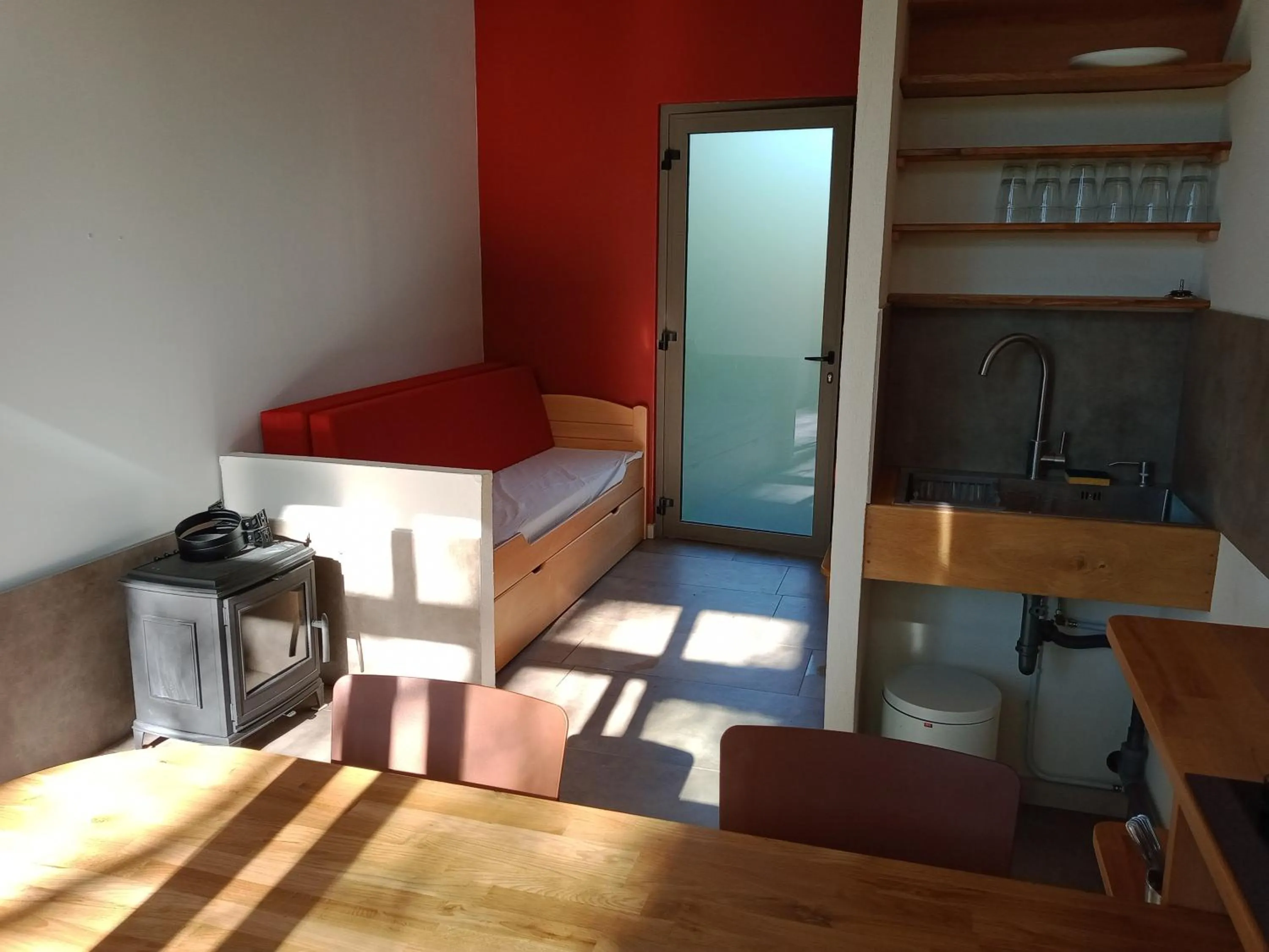 Living room, Bed in Le Baugyte - Gite de GROUPE - 14 lits simples