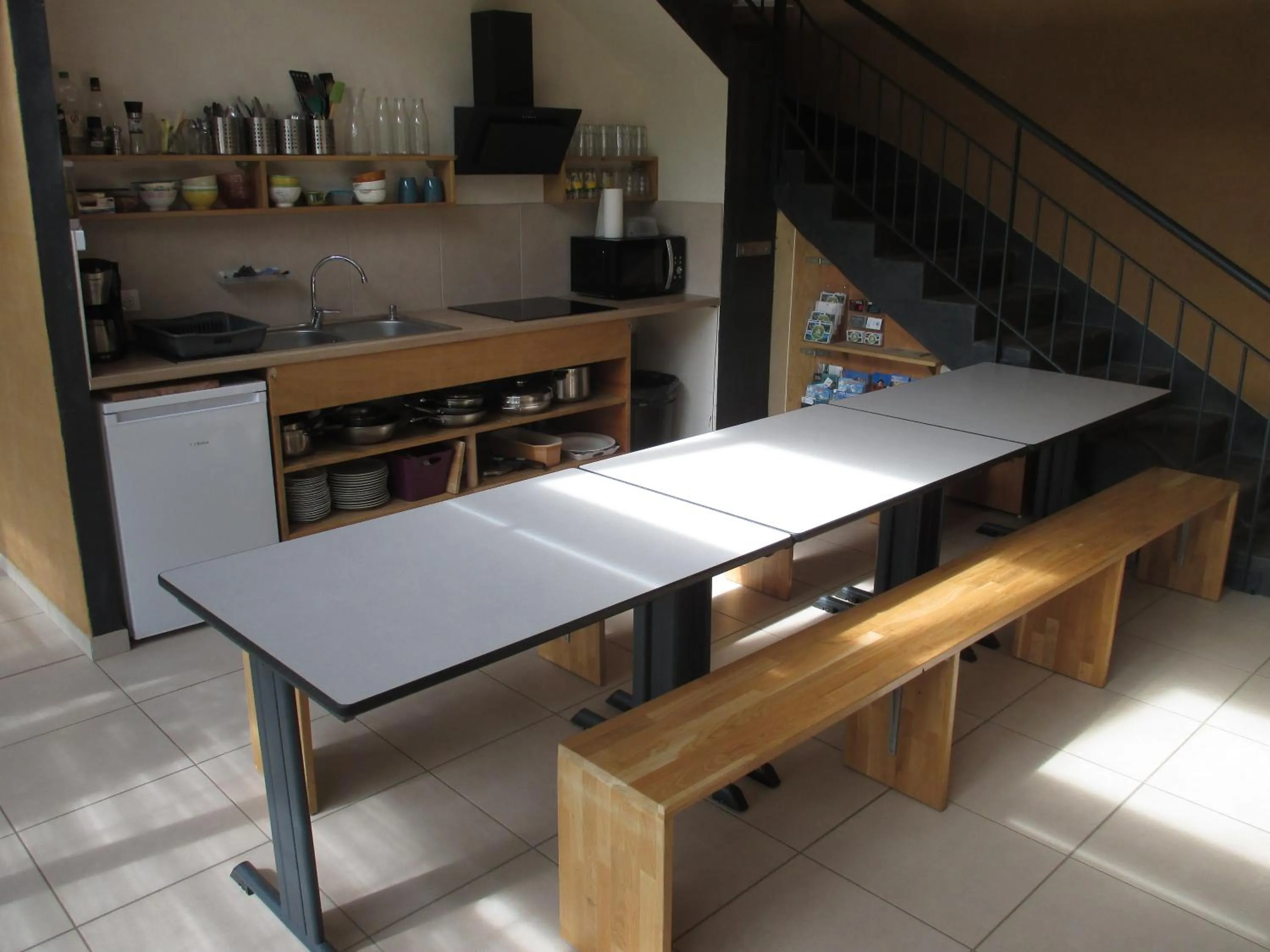 Kitchen or kitchenette in Le Baugyte - Gite de GROUPE - 14 lits simples