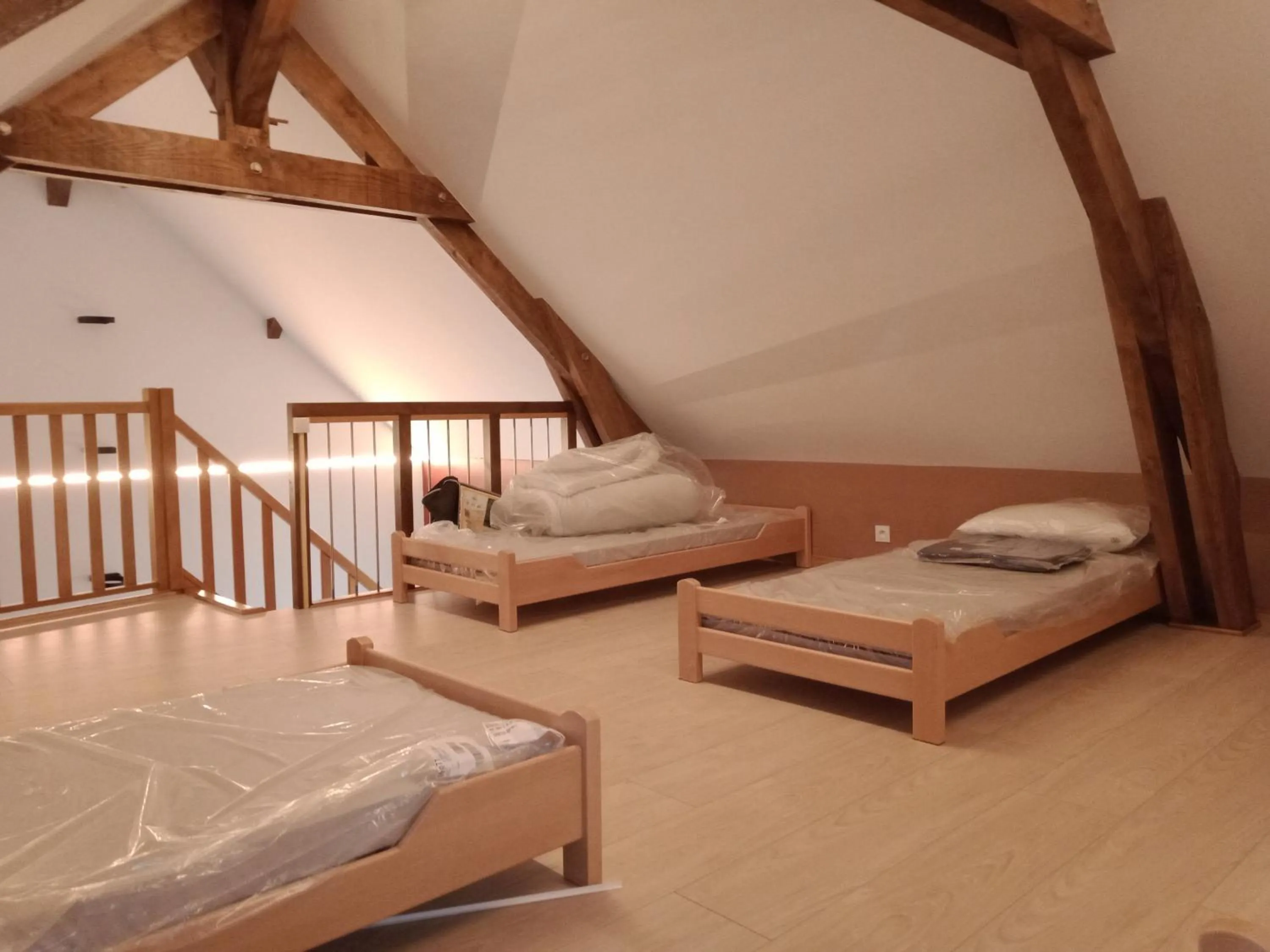 Bedroom, Bed in Le Baugyte - Gite de GROUPE - 14 lits simples