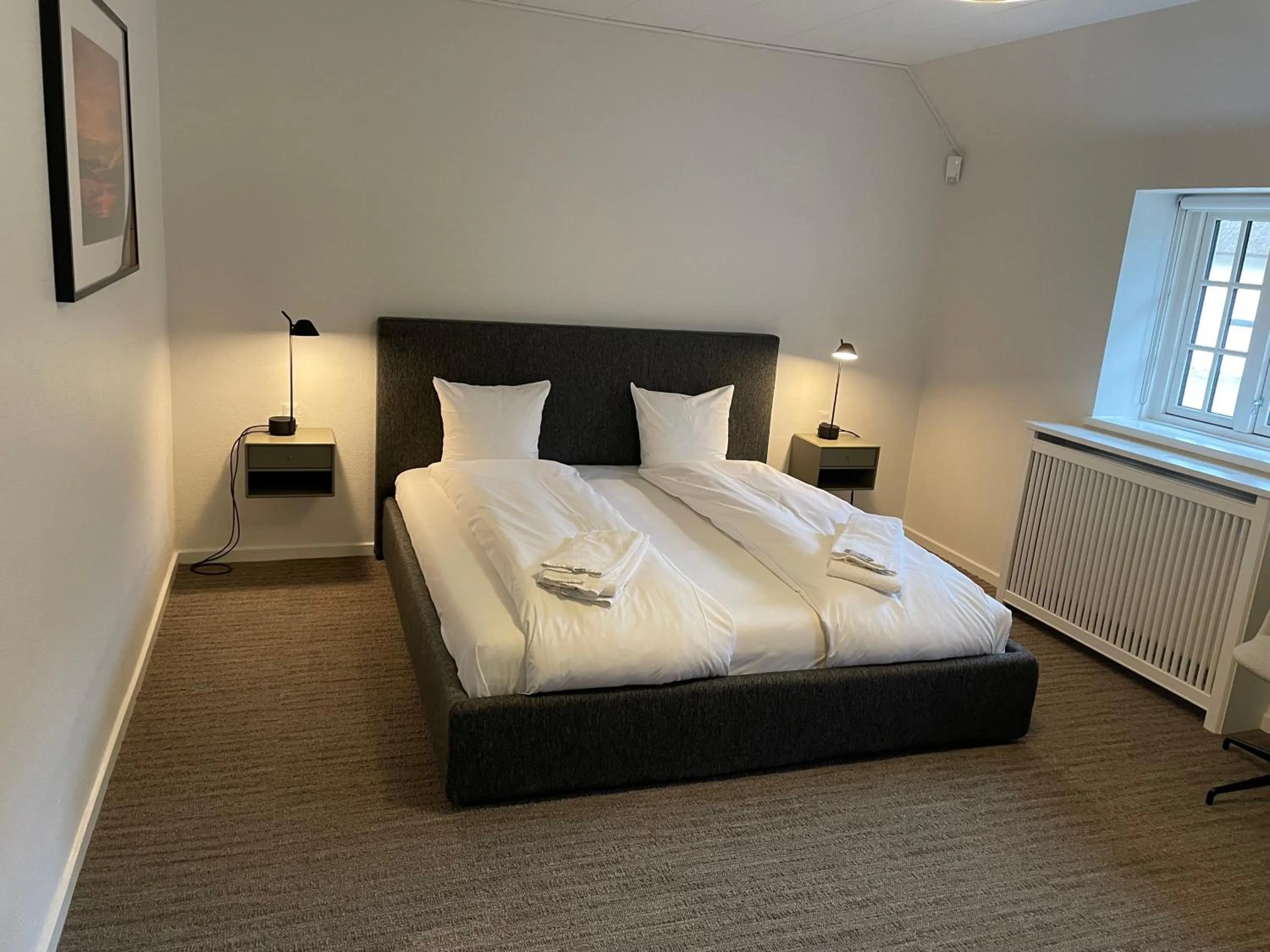 Bed in Hotel Nørrevang