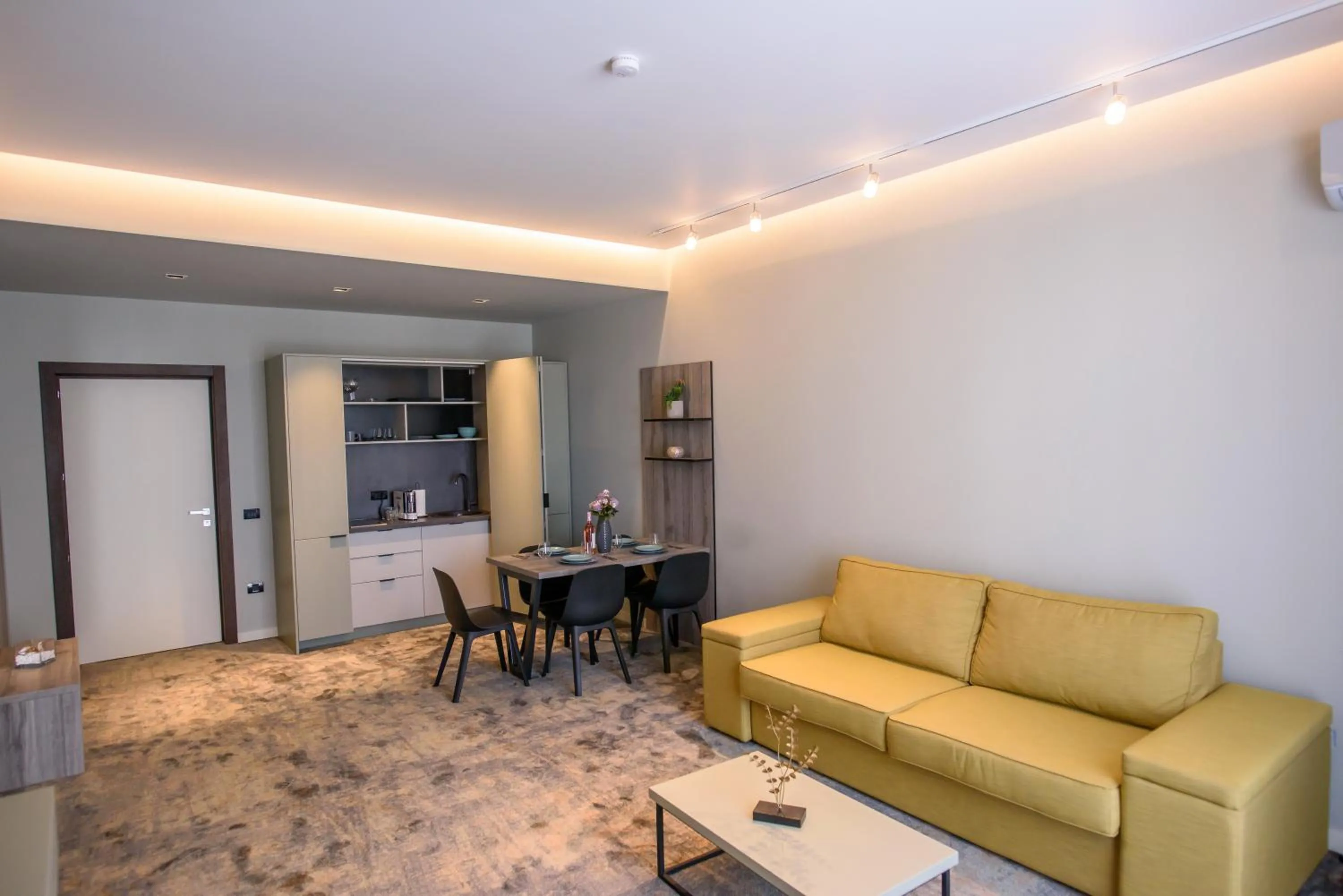 Kitchen or kitchenette in Oreo Apart Hotel