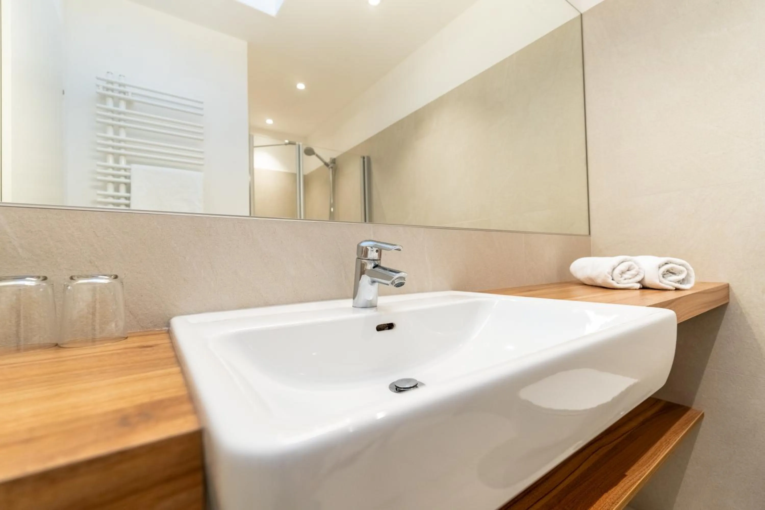 Bathroom in Das Jedermann Boutiquehotel mit Stadtgarten