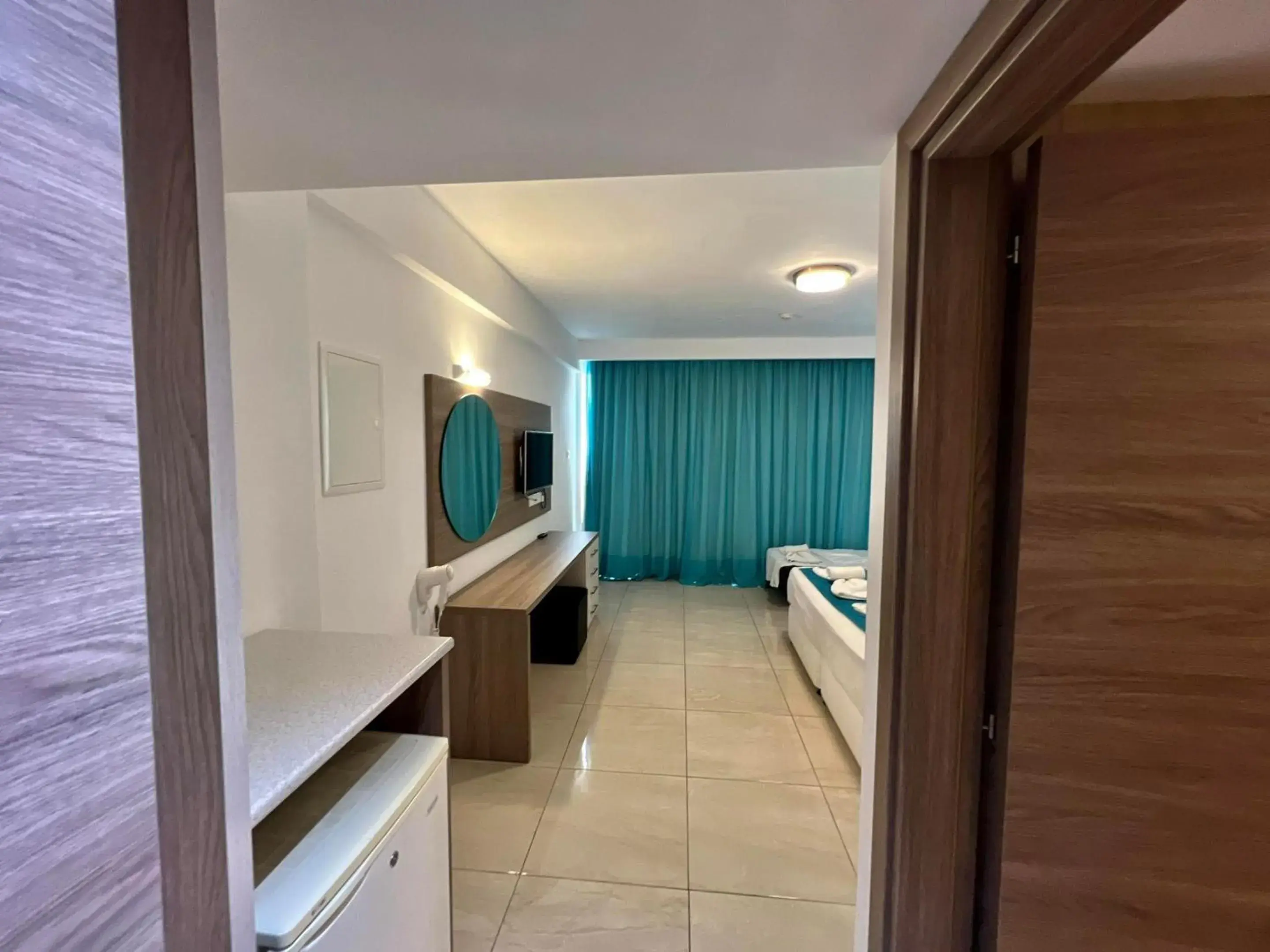 Bed in Sunny Blue Hotel Bed in Sunny Blue Hotel