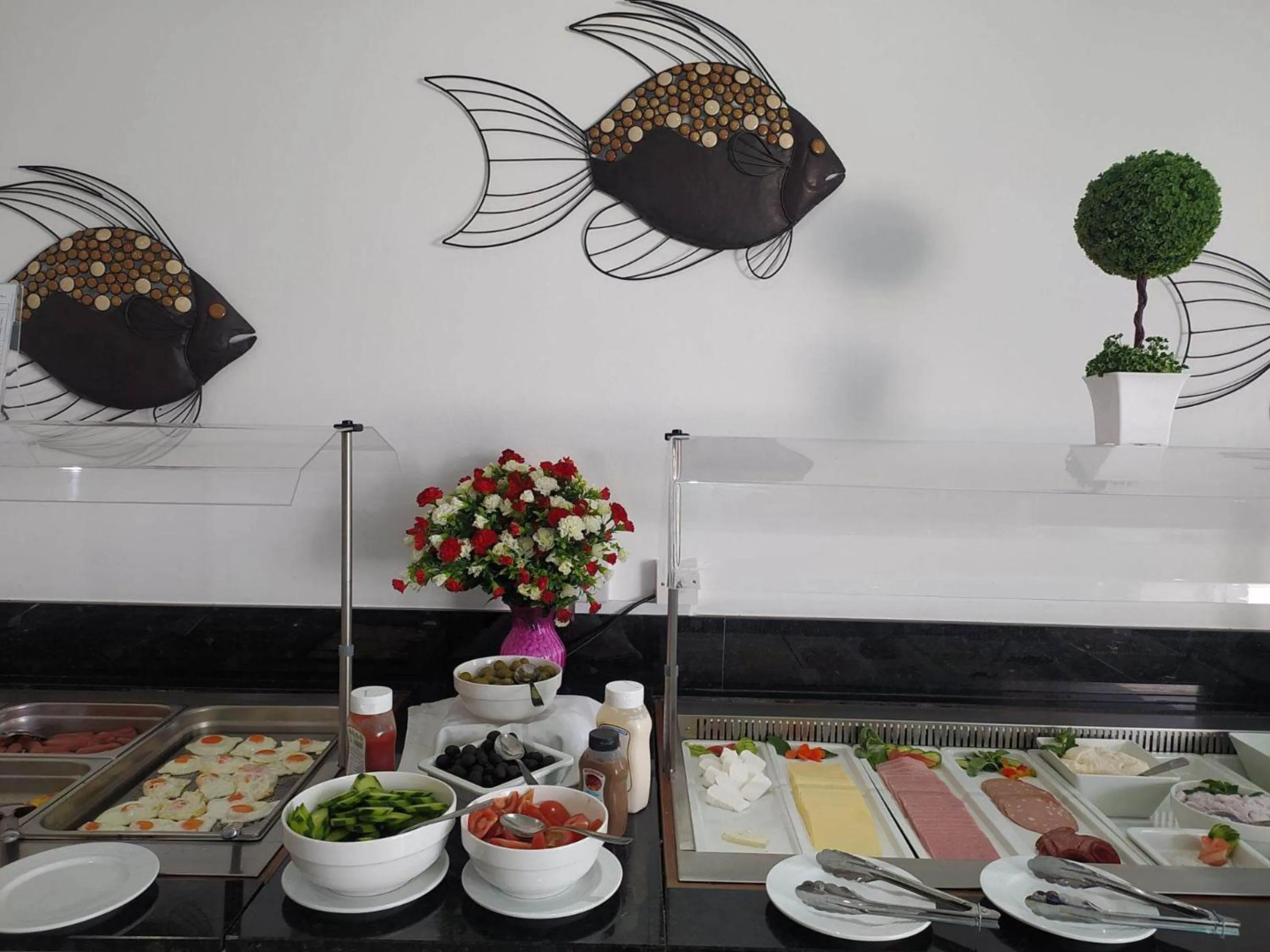 Buffet breakfast in Sunny Blue Hotel