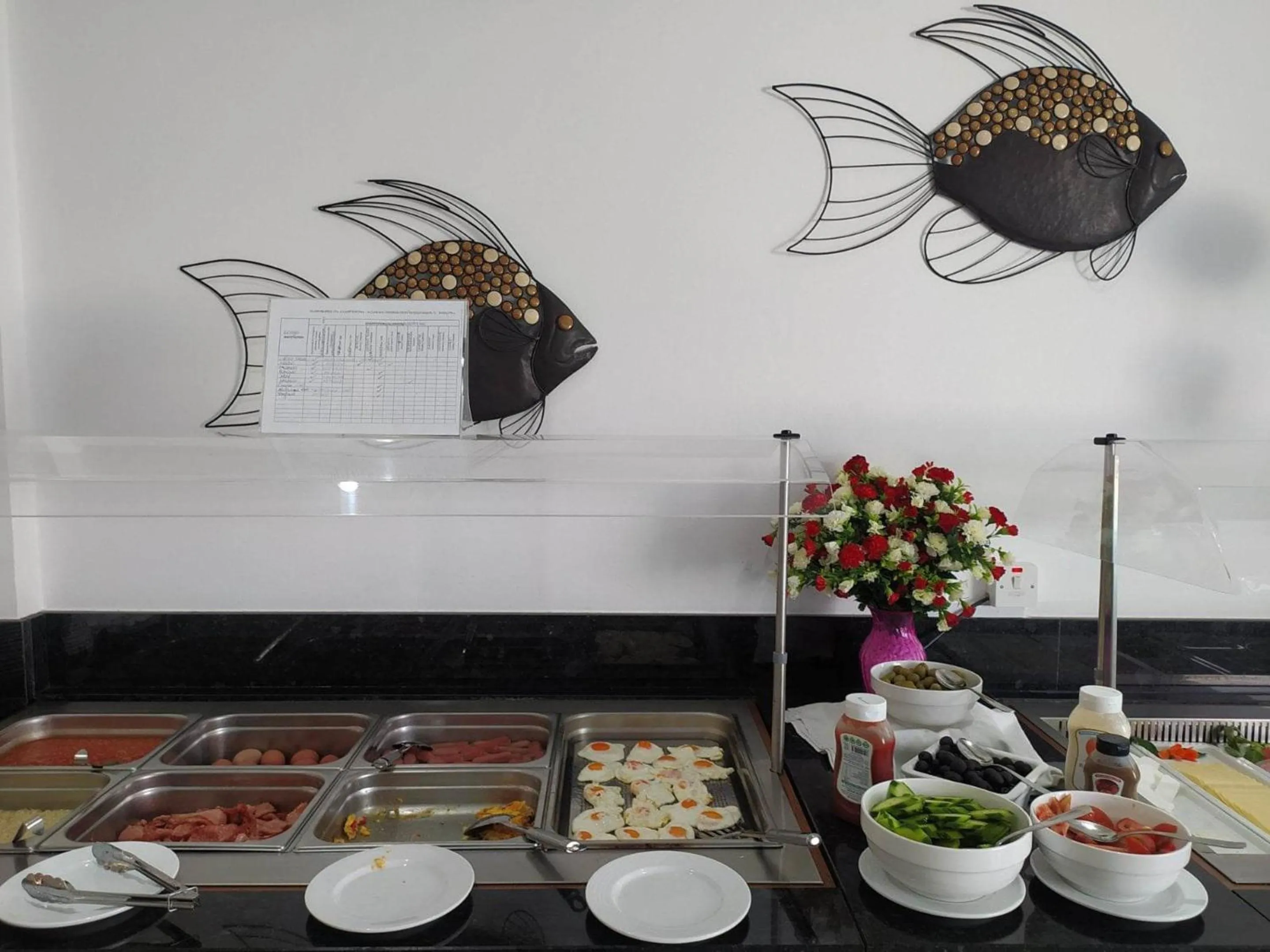 Buffet breakfast in Sunny Blue Hotel