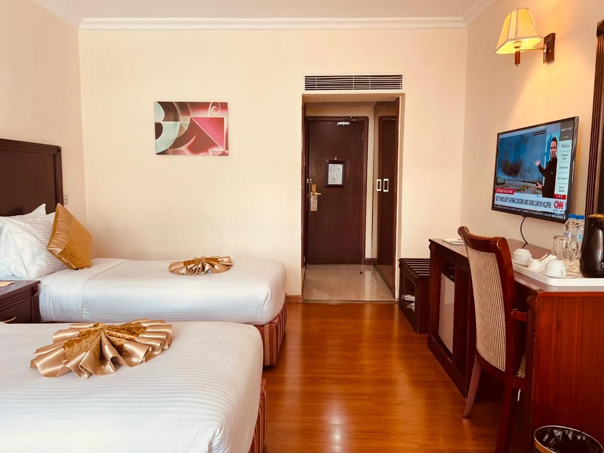 Bed in Inter Luxury Hotel