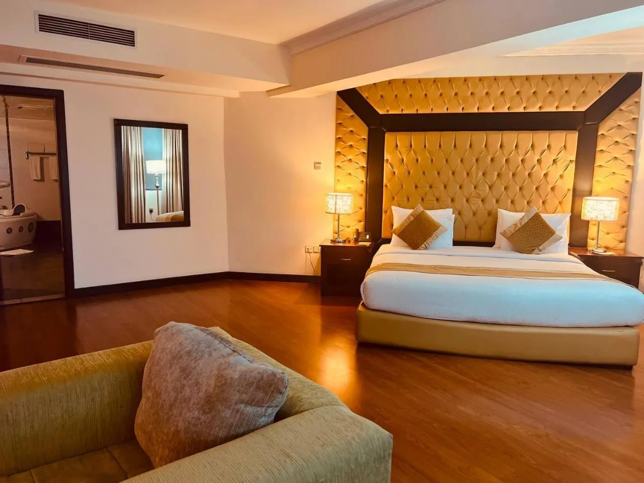 Bed in Inter Luxury Hotel