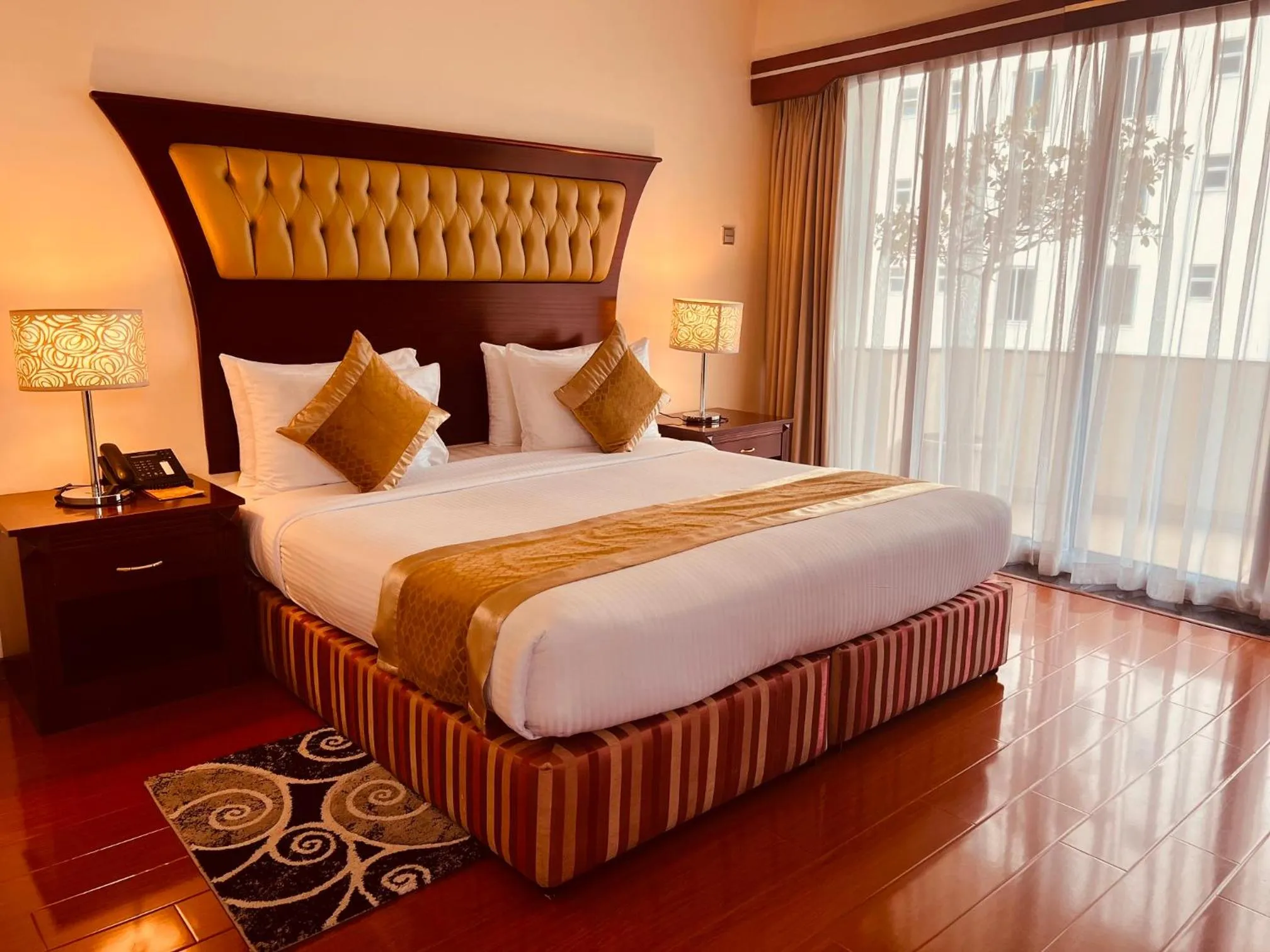 Bed in Inter Luxury Hotel