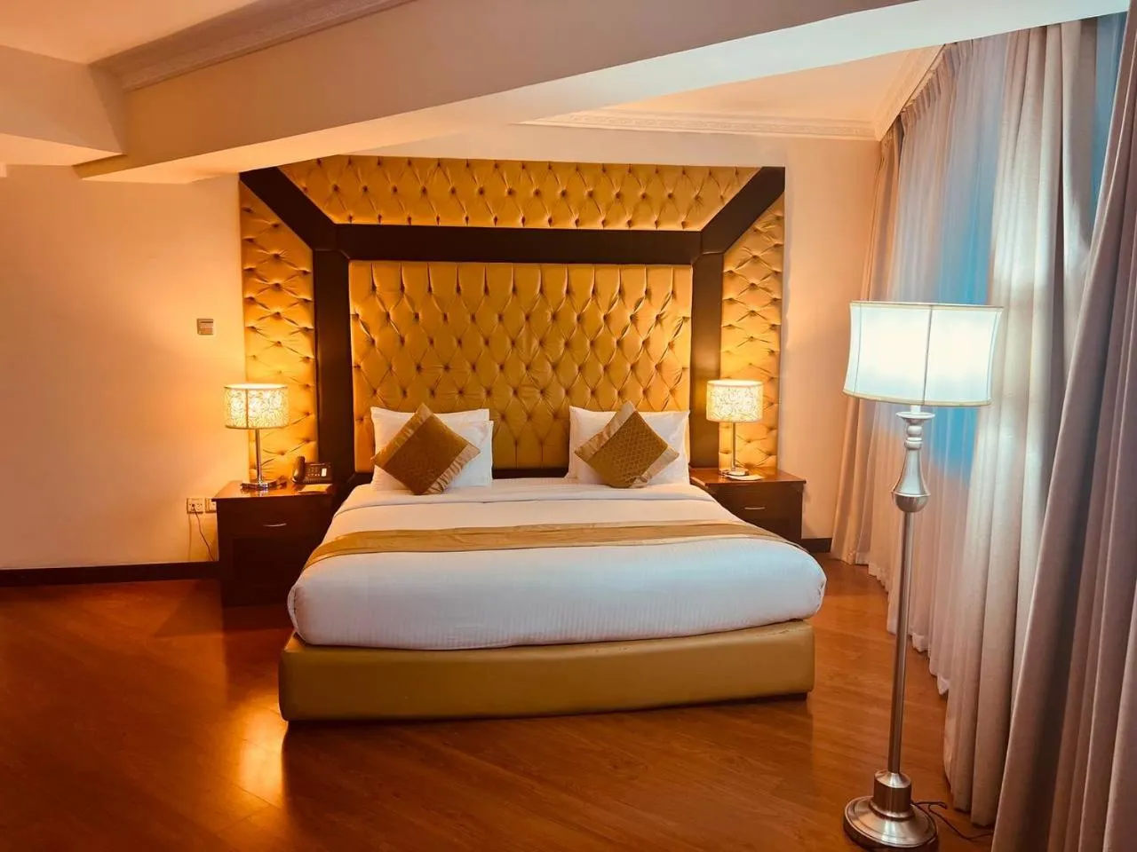 Bed in Inter Luxury Hotel