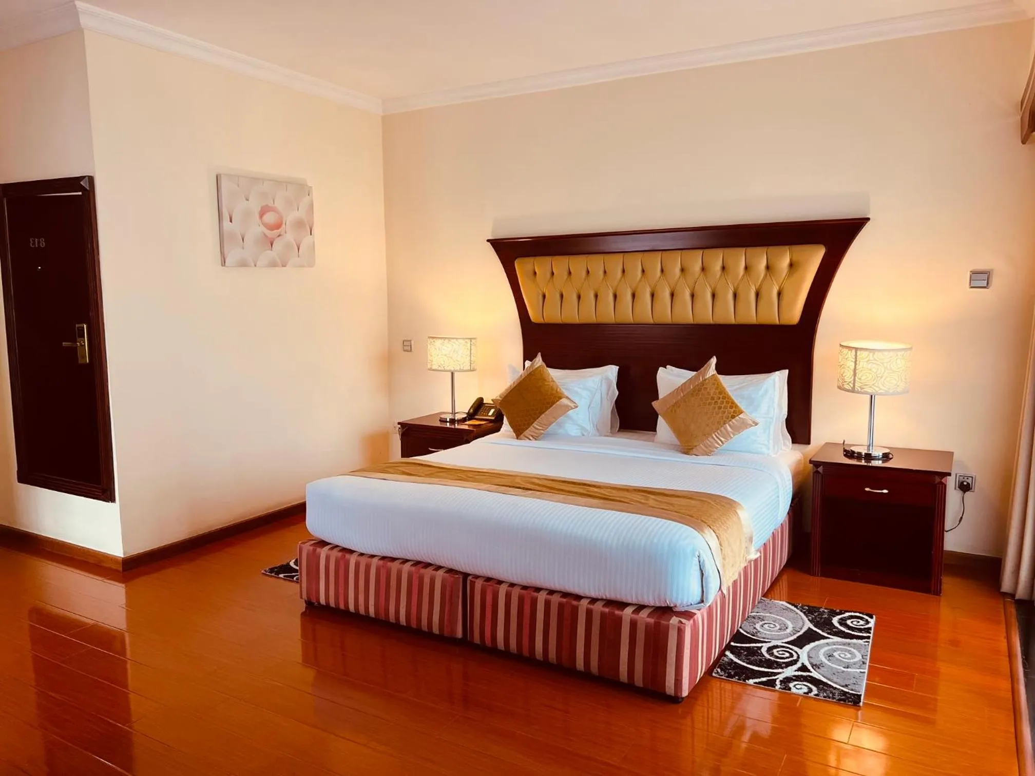 Bed in Inter Luxury Hotel