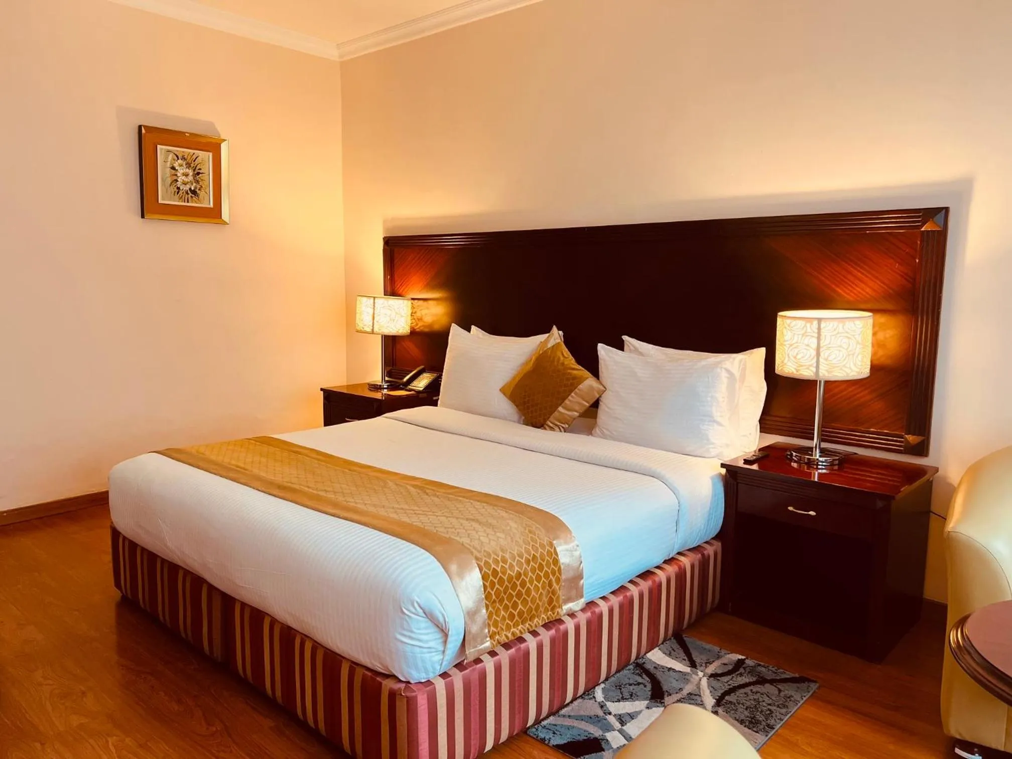 Bed in Inter Luxury Hotel