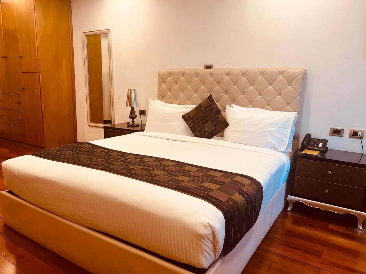 Bed in Inter Luxury Hotel