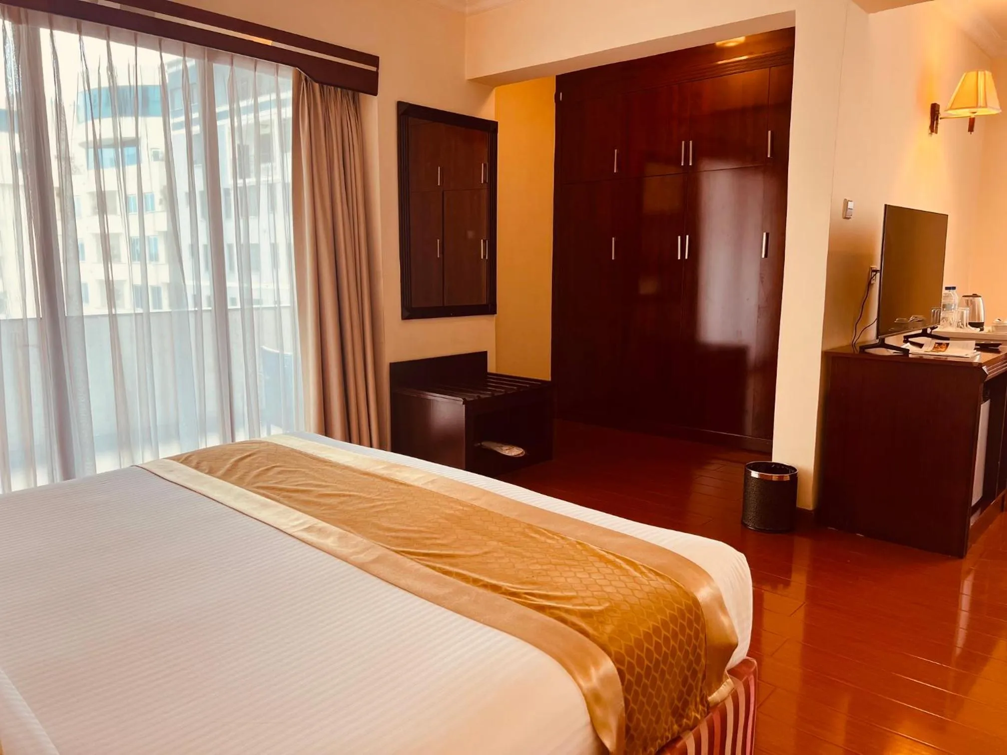 Bed in Inter Luxury Hotel