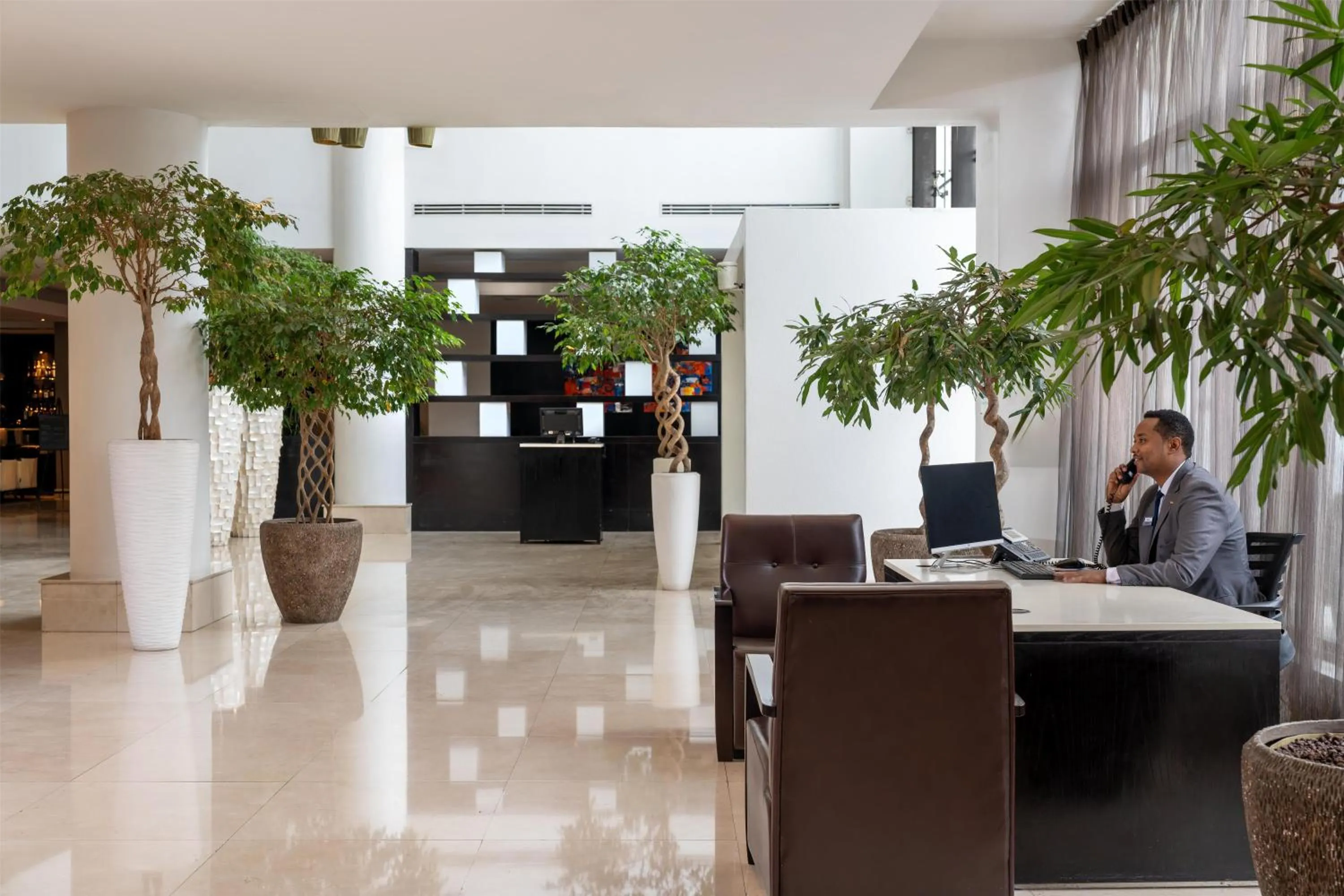Lobby or reception in Radisson Blu Hotel, Addis Ababa