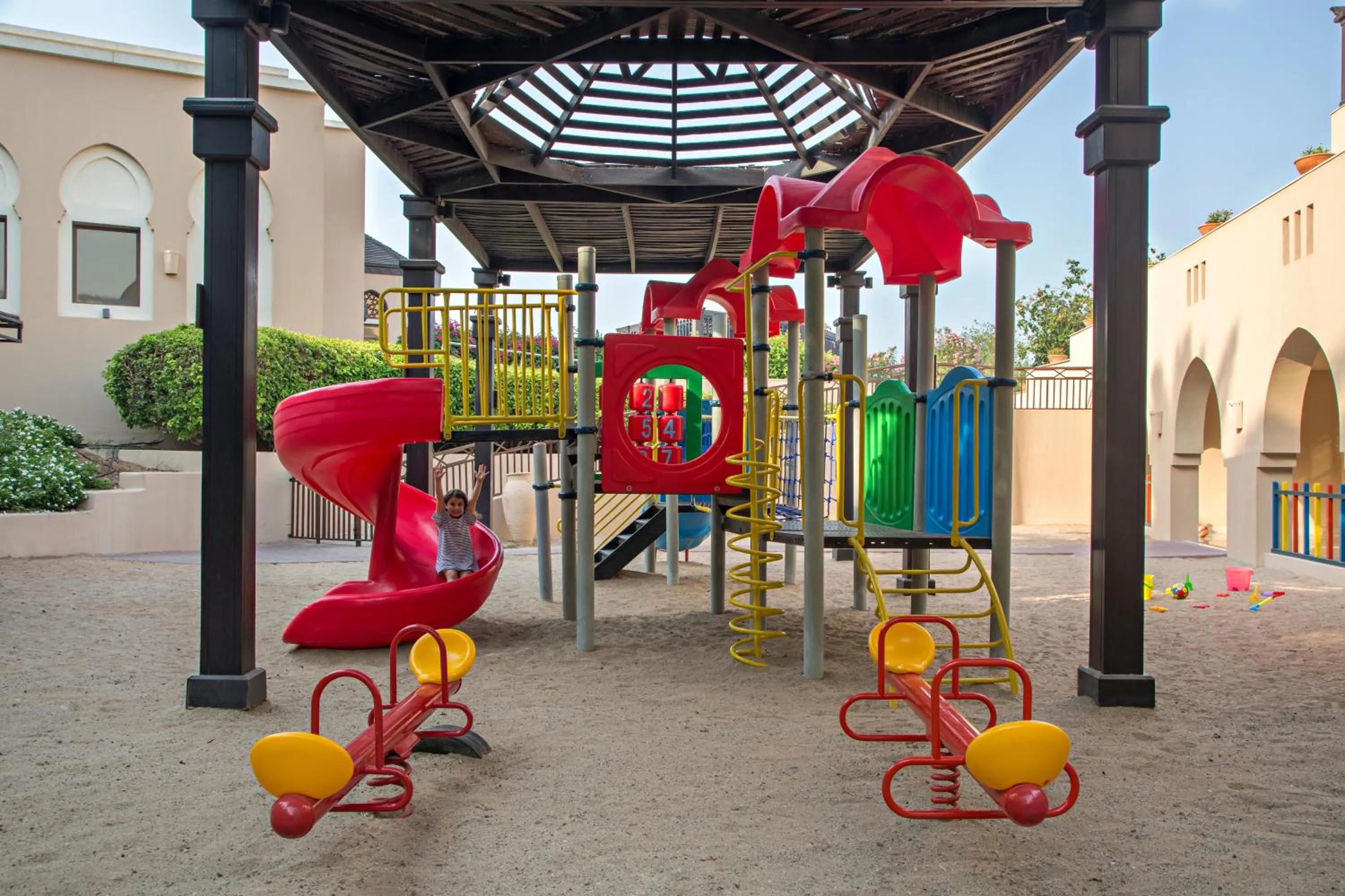 Property building in Miramar Al Aqah Beach Resort