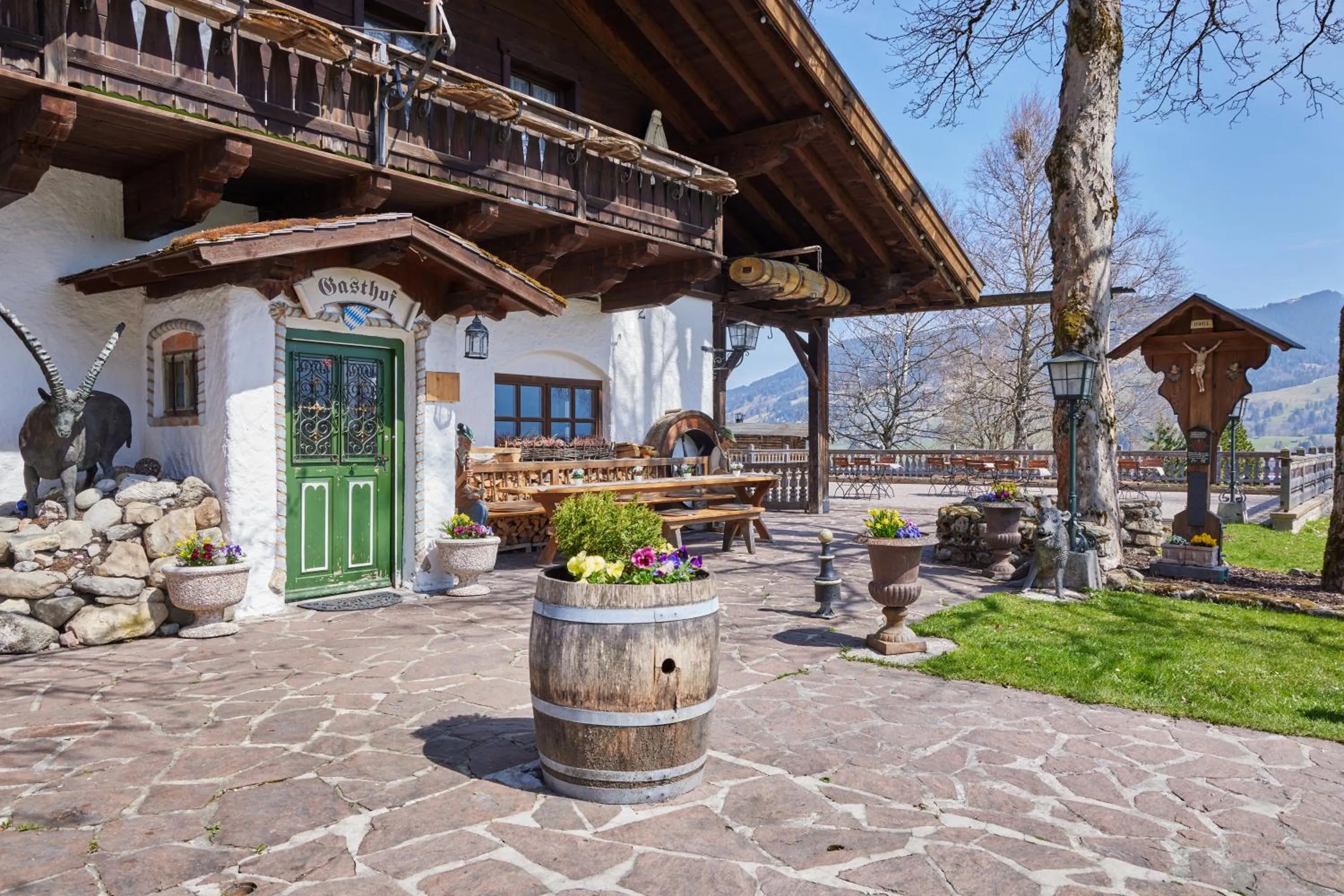 Property building in Appartements Gasthof Schleifmühle Unterammergau