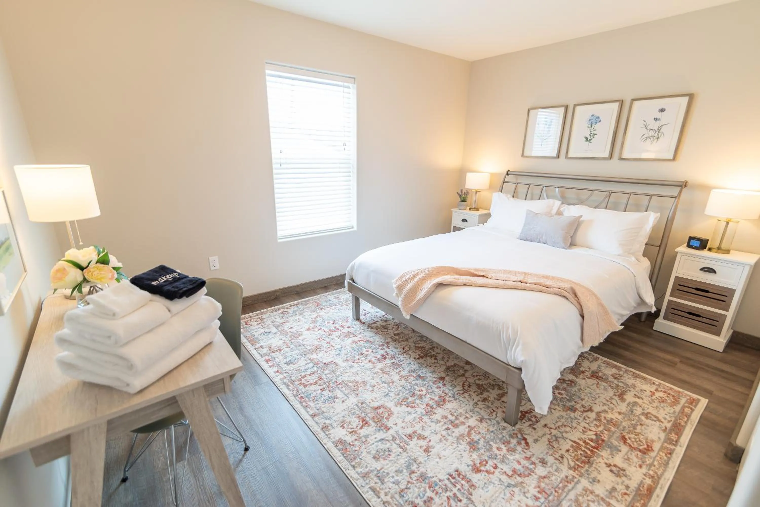 Bed in Susitna Suites