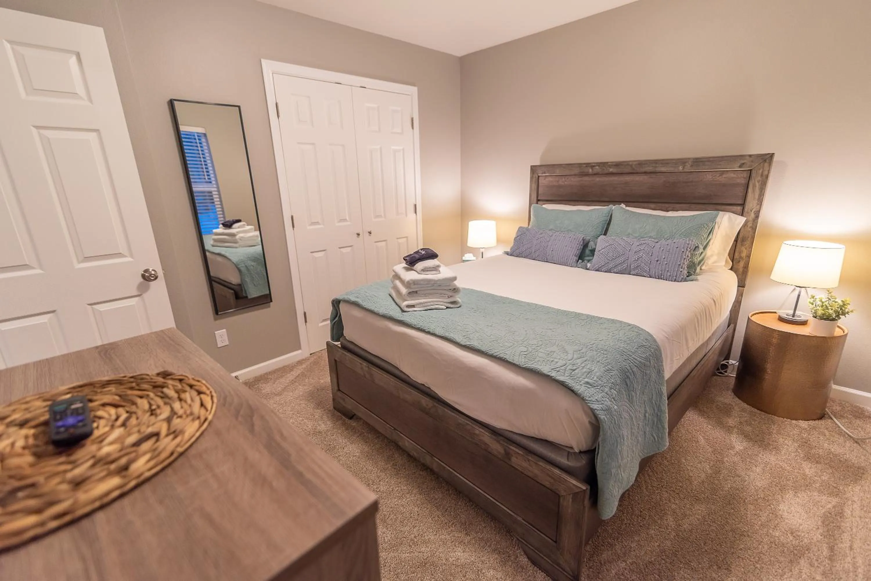 Bed in Susitna Suites