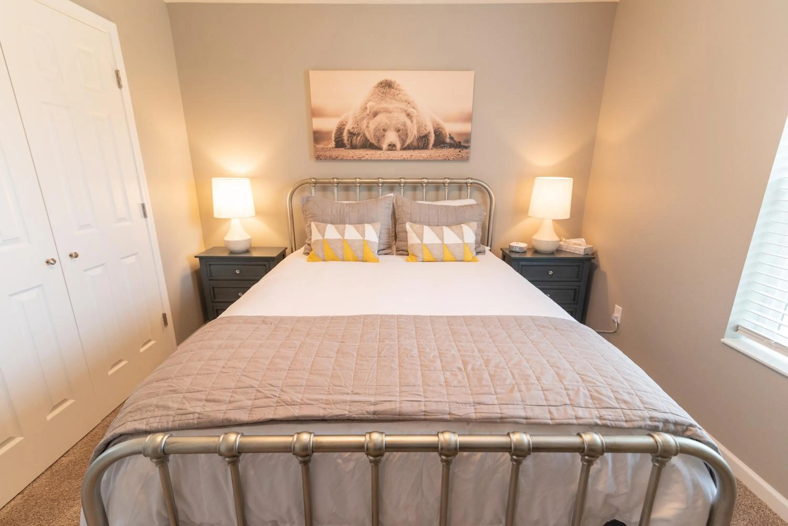 Bed in Susitna Suites