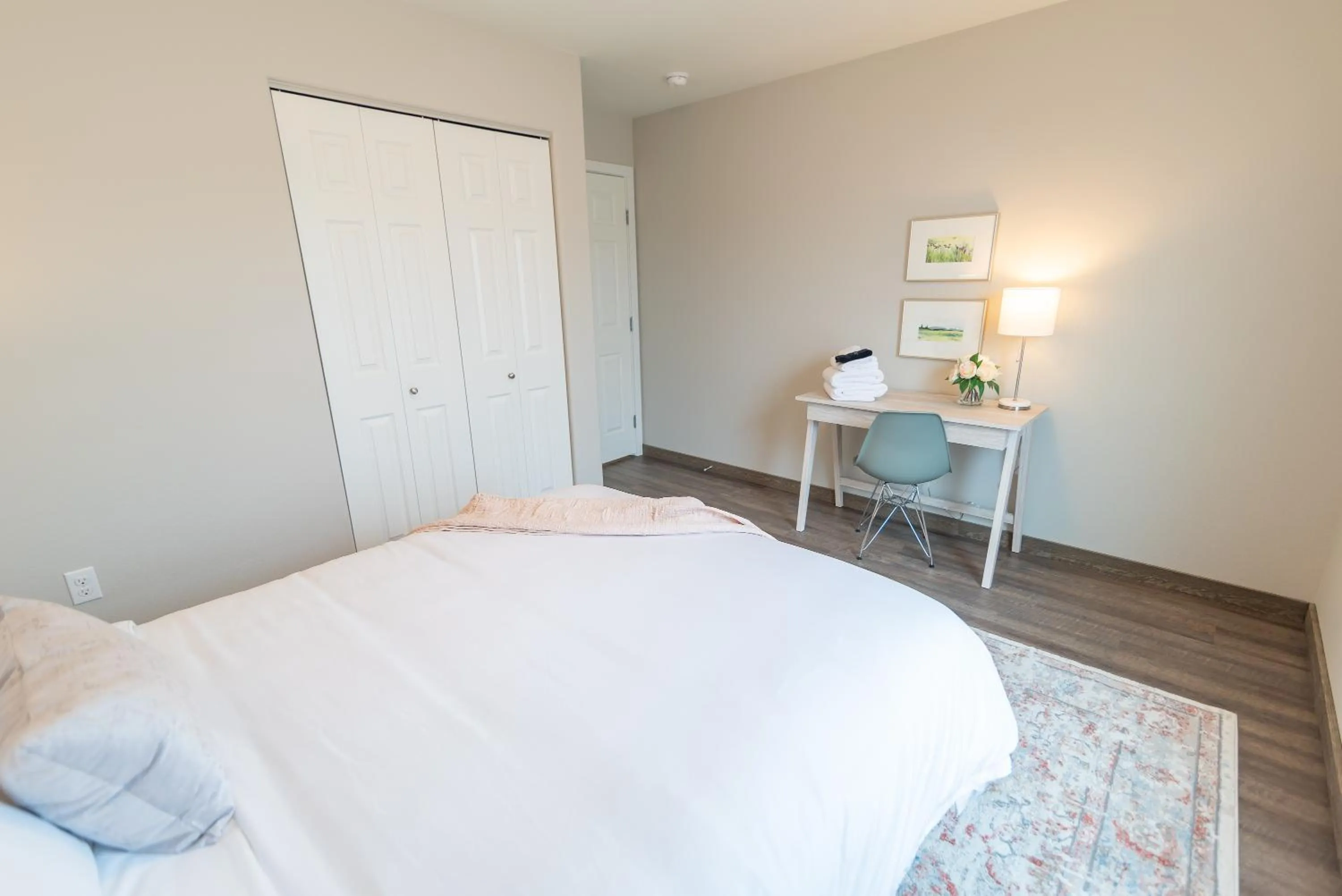 Bed in Susitna Suites