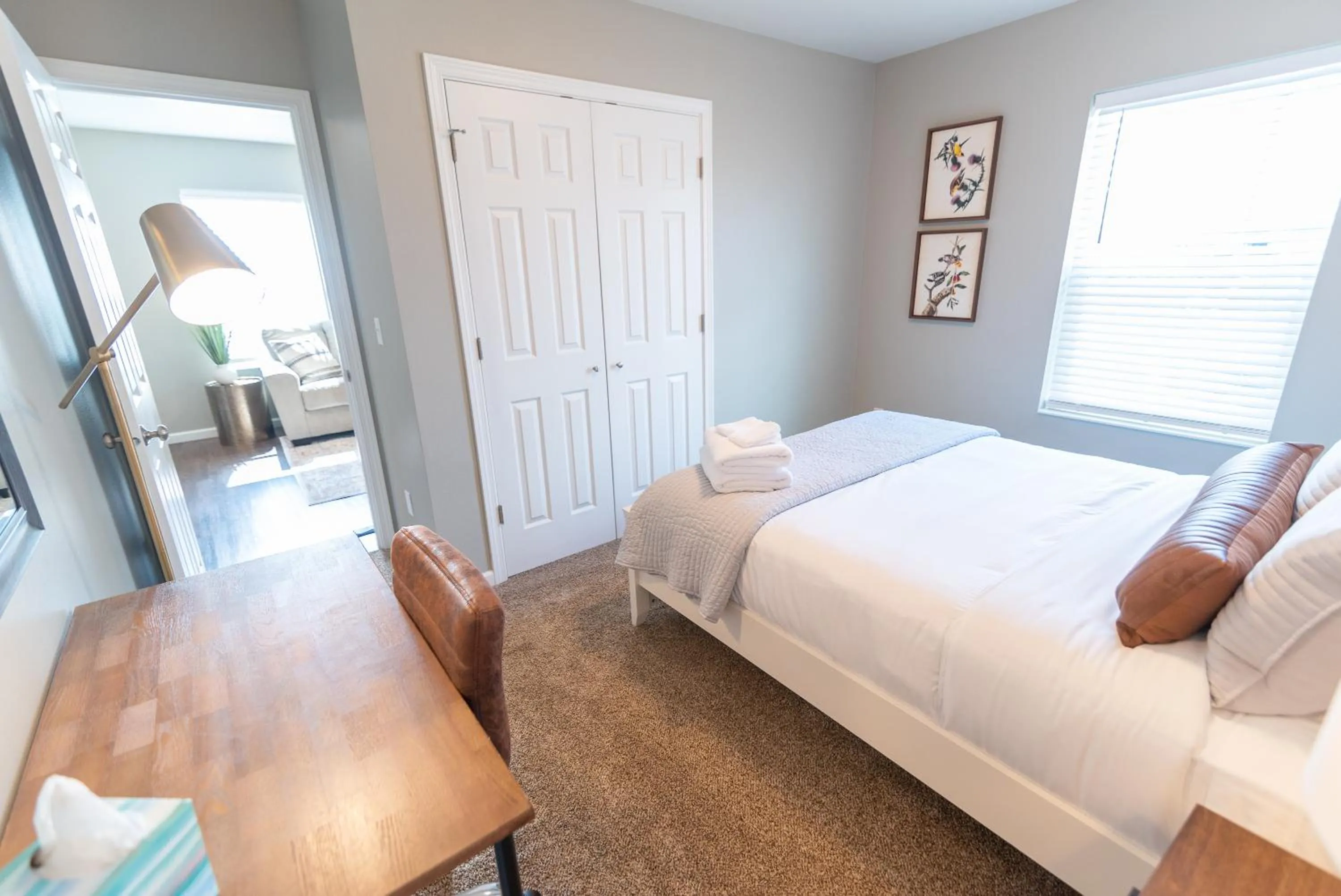 Bed in Susitna Suites