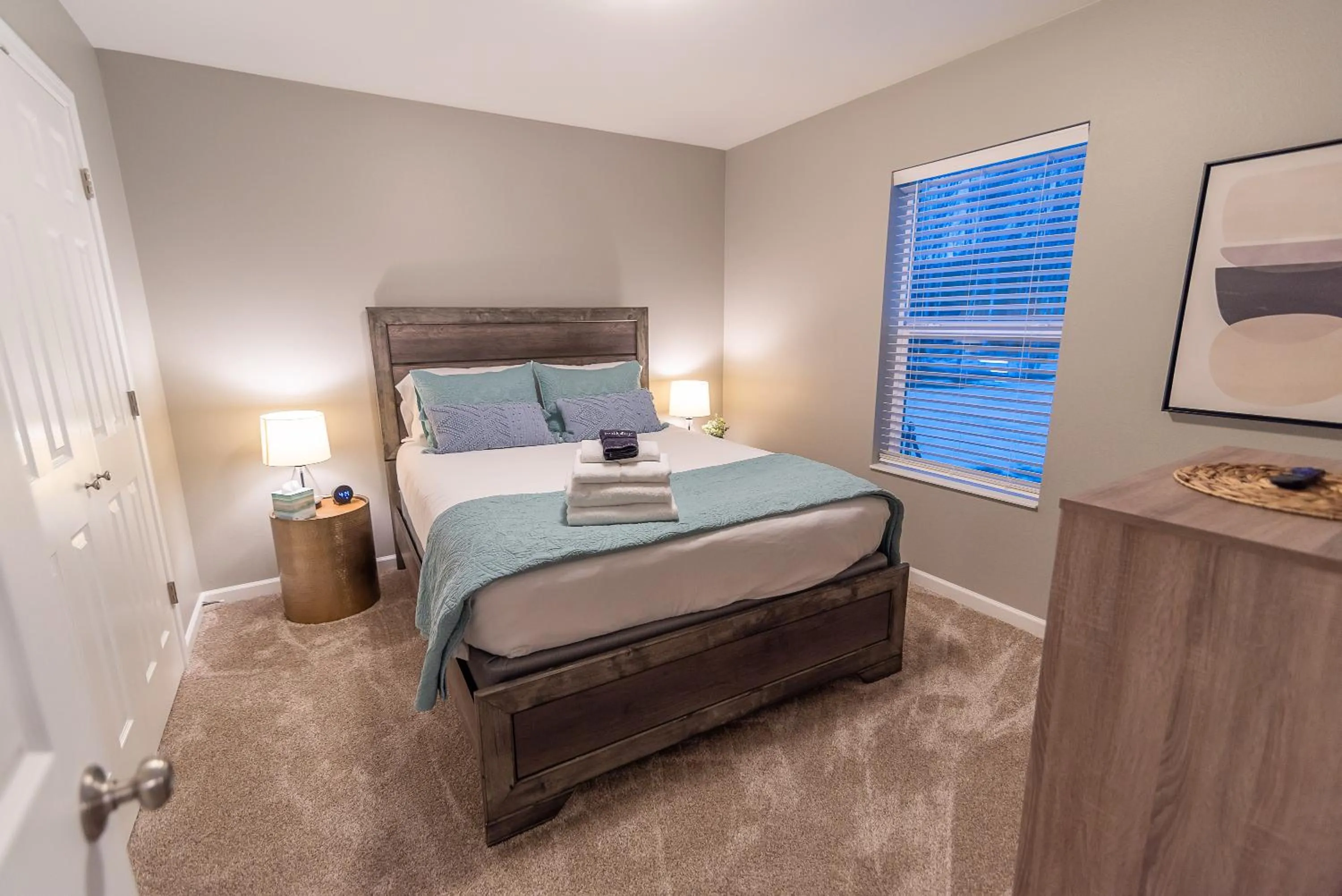 Bed in Susitna Suites