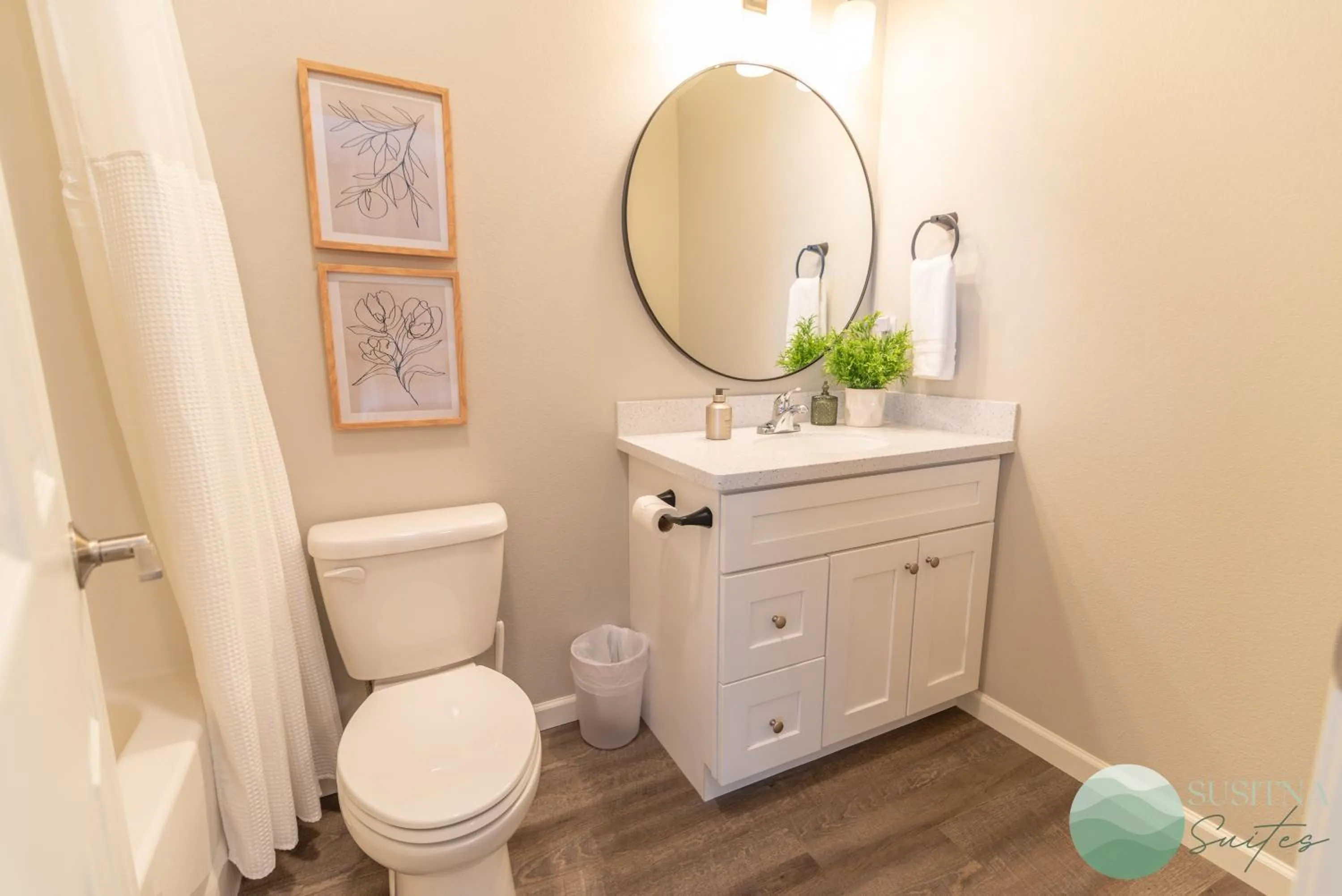 Toilet in Susitna Suites