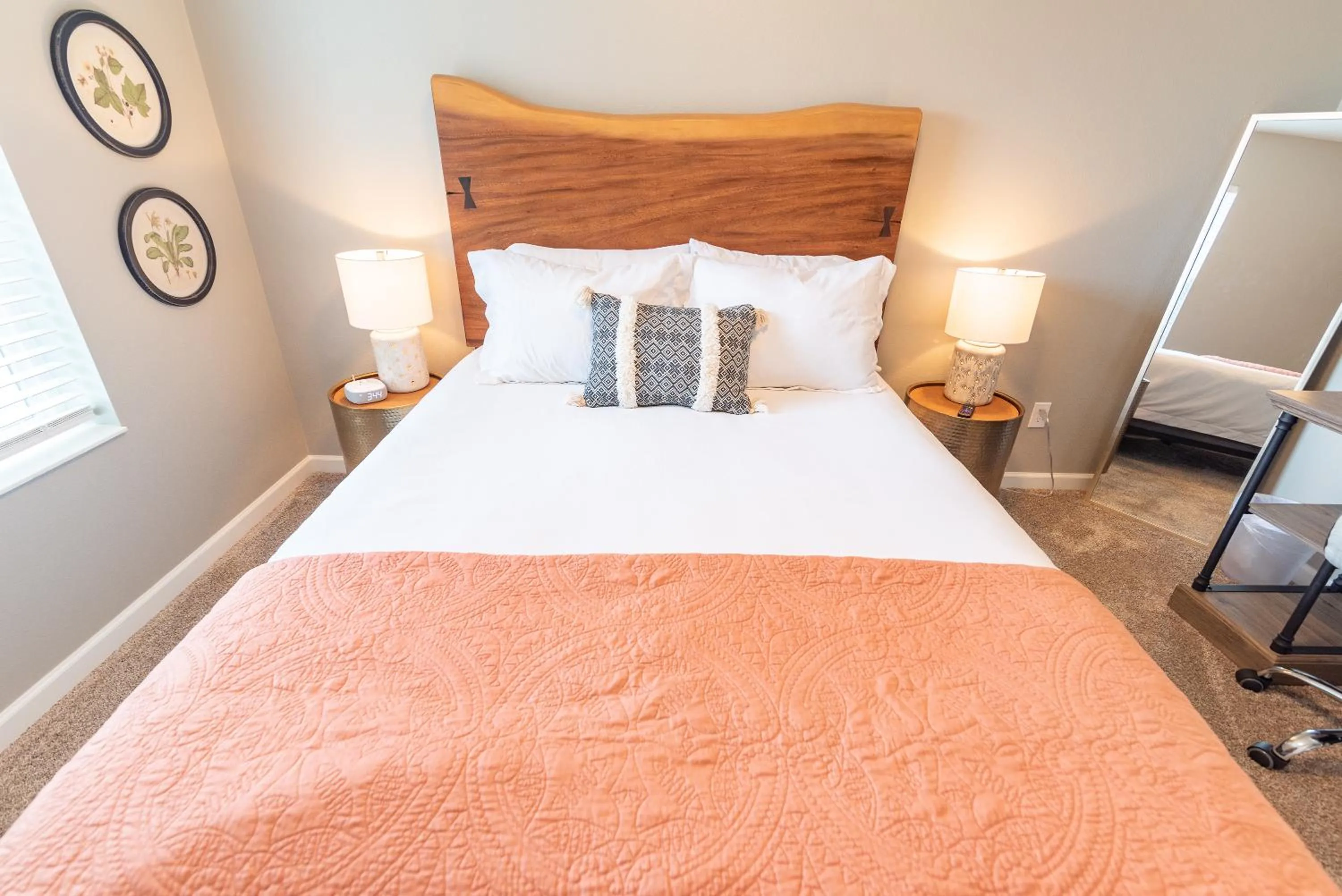 Bed in Susitna Suites