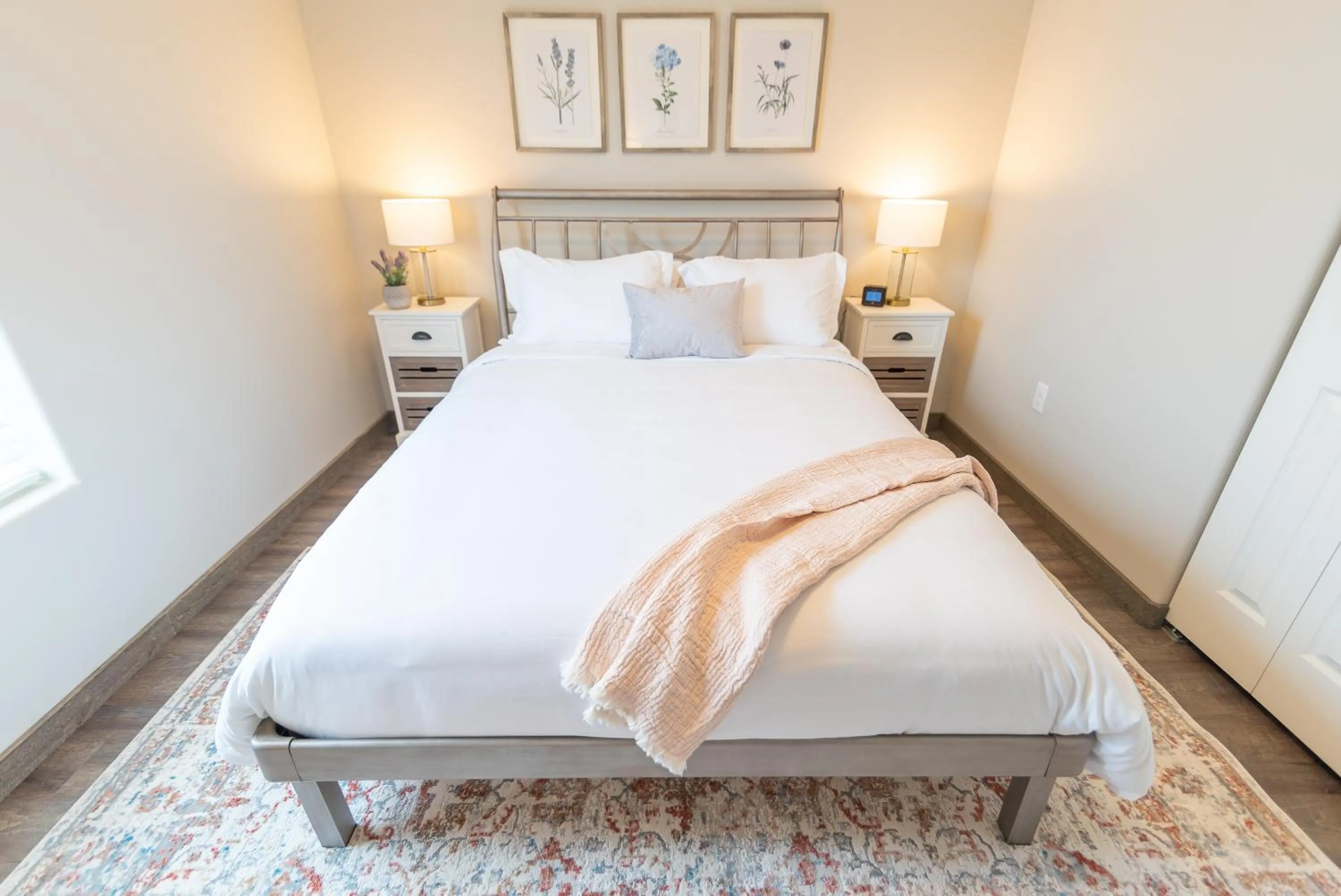 Bed in Susitna Suites