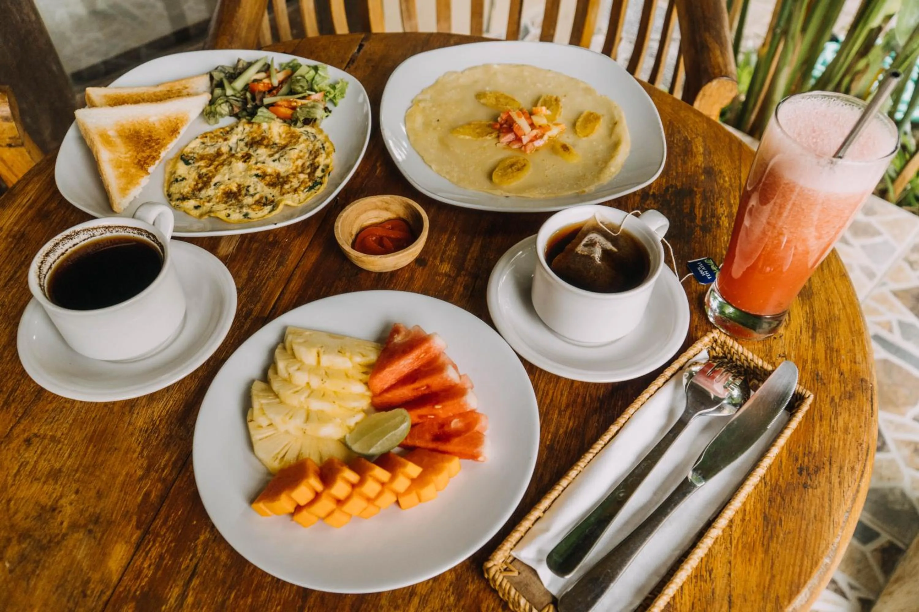 Breakfast in Ubud Shanti Rice Field House By Supala
