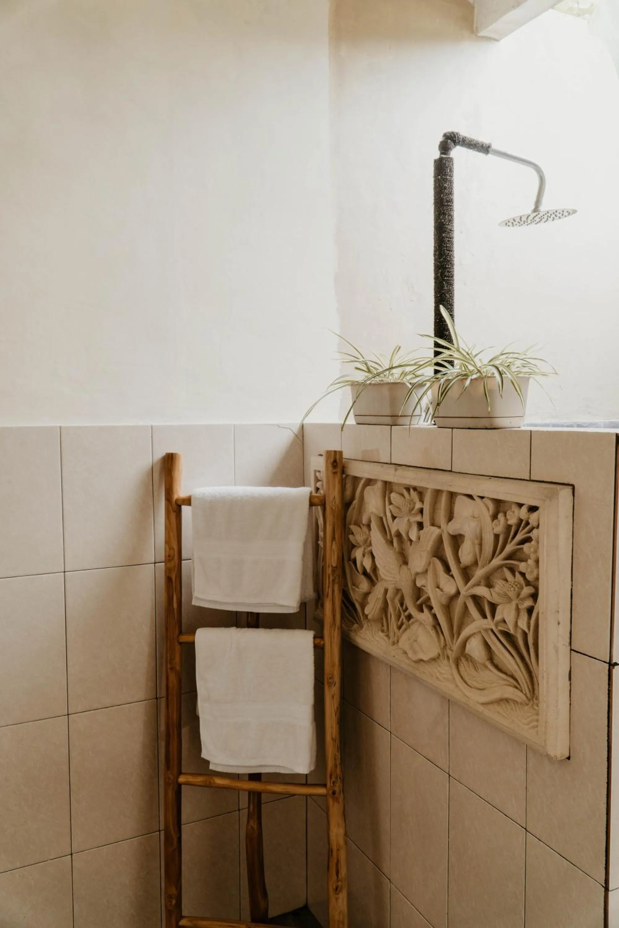 Bathroom in Ubud Shanti Rice Field House By Supala