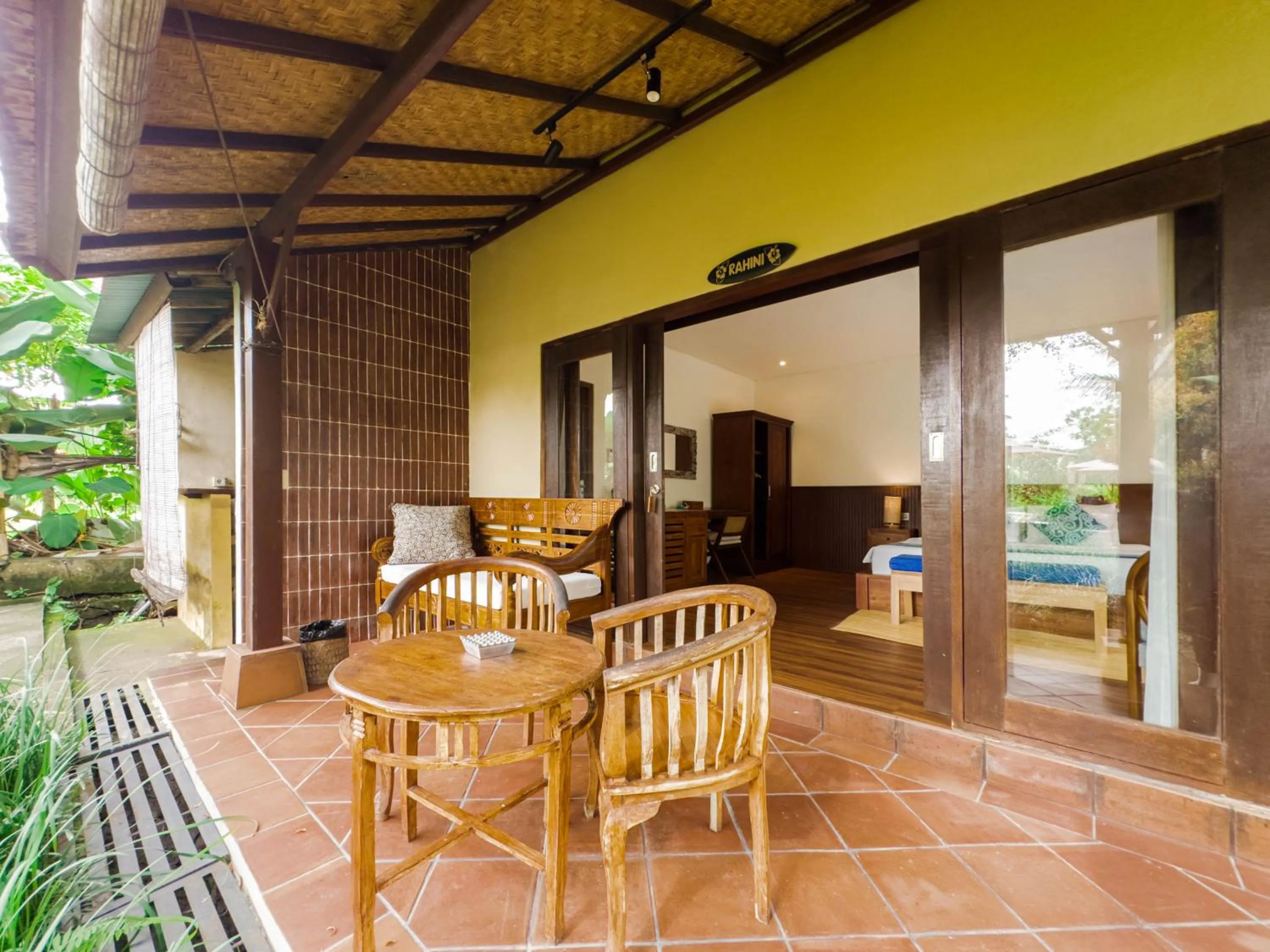 Balcony/Terrace in Ubud Shanti Rice Field House By Supala