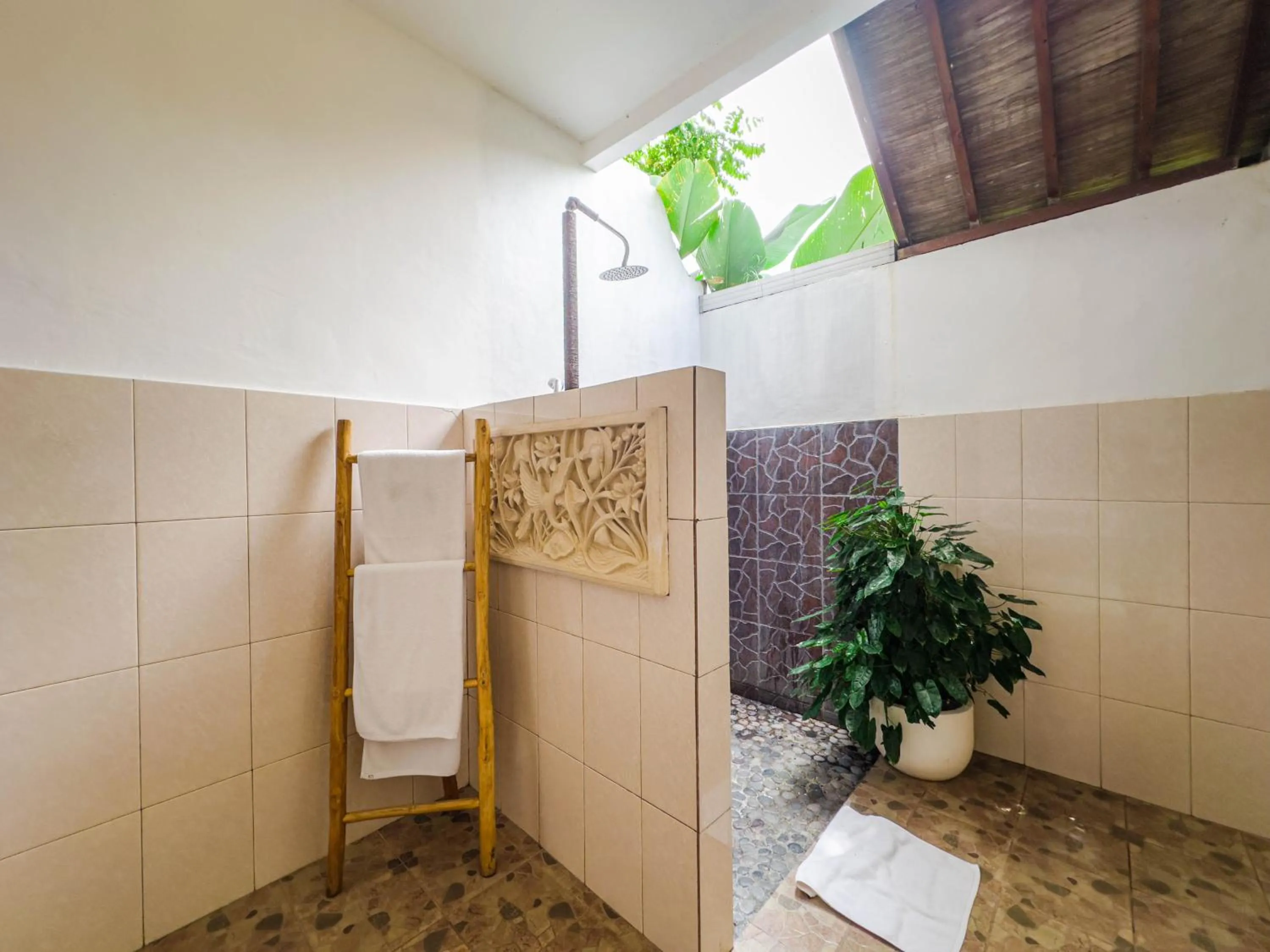 Bathroom in Ubud Shanti Rice Field House By Supala